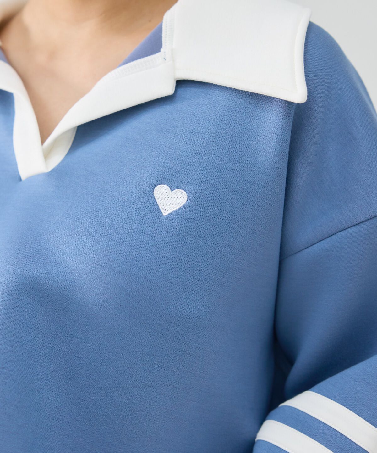 REDYAZEL「ハート刺繍ラガートップス」|Tシャツ・カットソー|