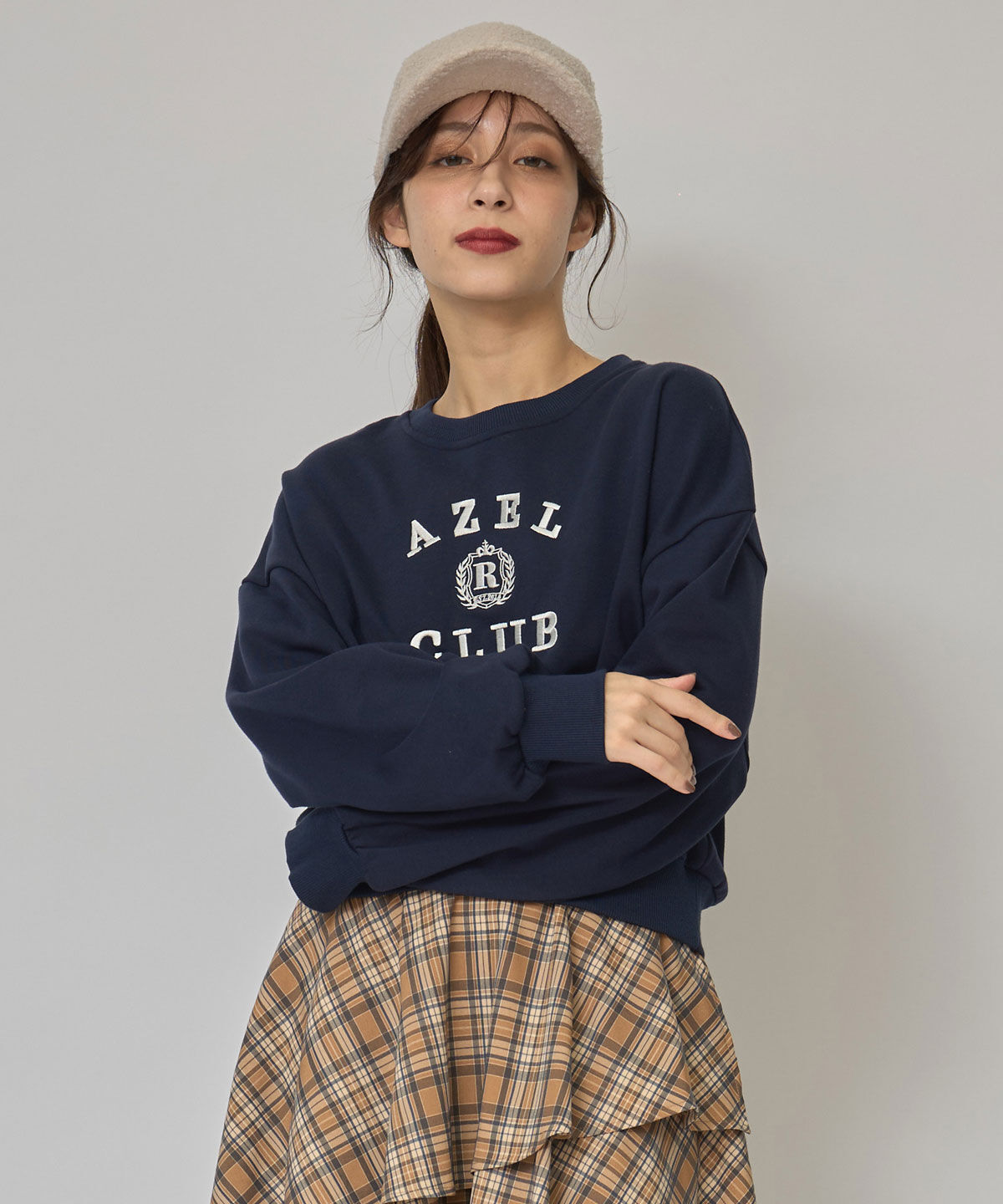 REDYAZEL「アゼルクラブカレッジロゴスウェットプルオーバー」|Tシャツ・カットソー|