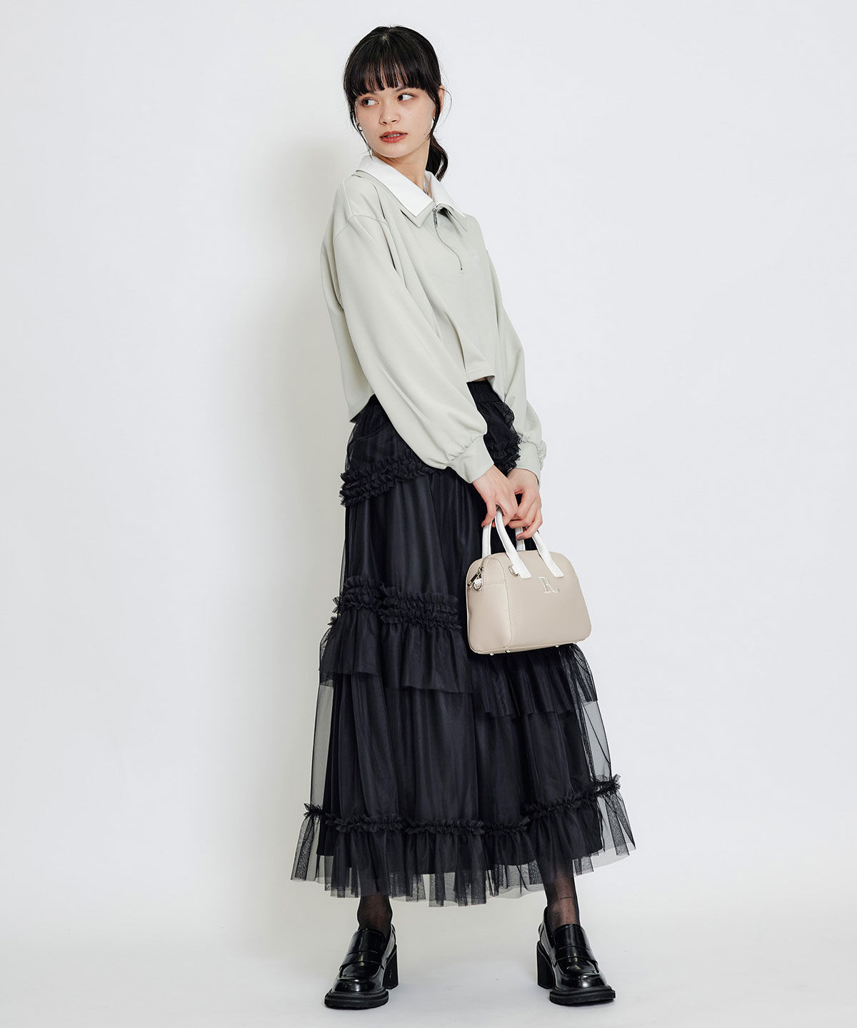 REDYAZEL「エンブレムダブルカラーカットプルオーバー」|Tシャツ・カットソー|