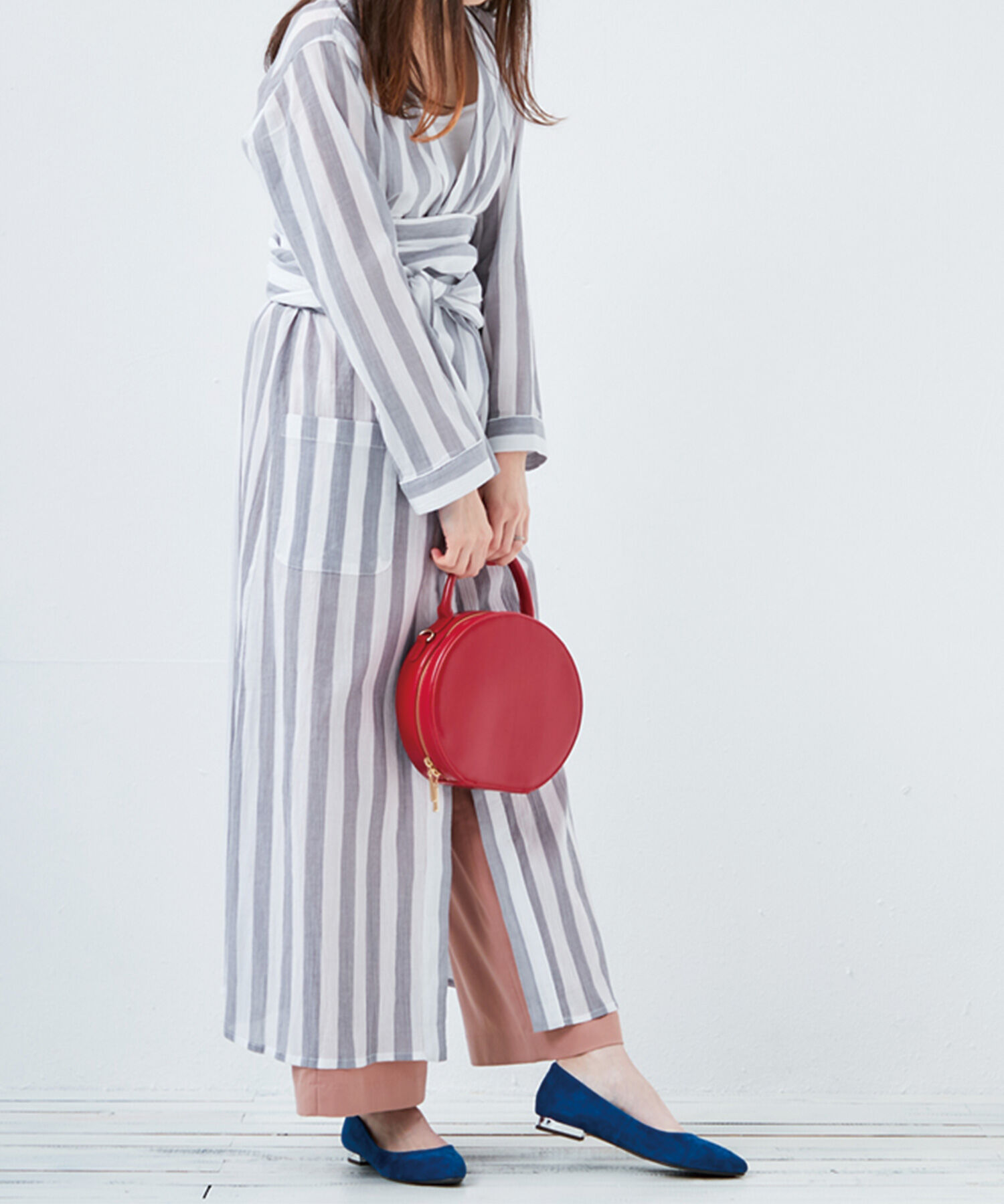 ORiental TRaffic「【アウトレット価格】本革スエードフラットパンプス/R-6002」|パンプス|