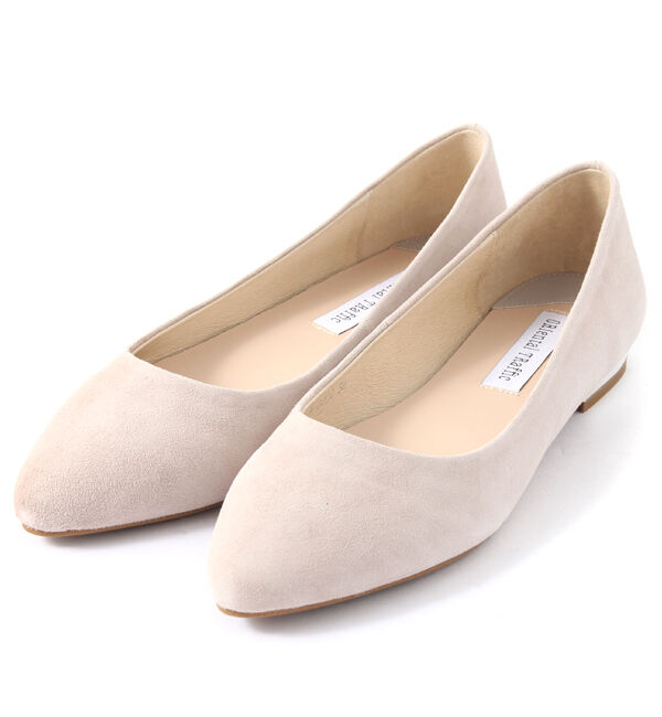 ORiental TRaffic「【アウトレット価格】本革スエードフラットパンプス/R-6002」|パンプス|GREY