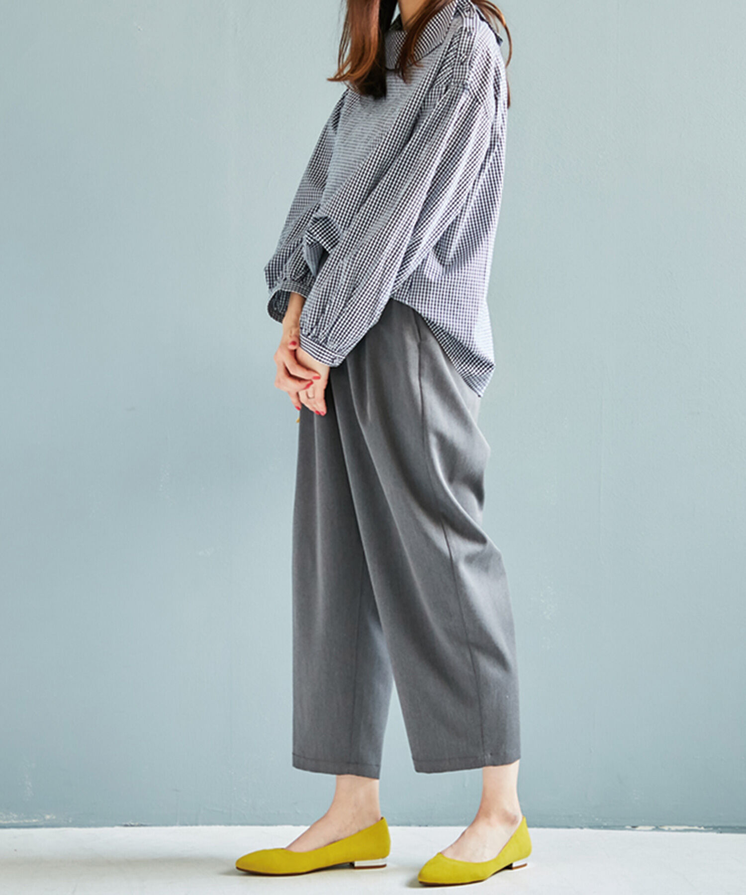 ORiental TRaffic「【アウトレット価格】本革スエードフラットパンプス/R-6002」|パンプス|