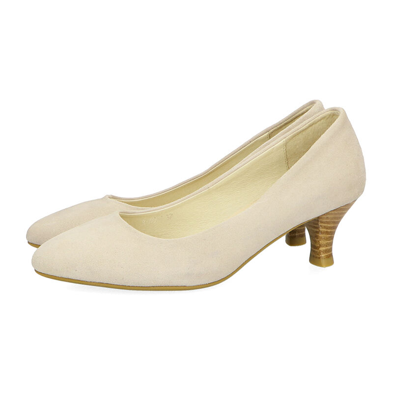 ORiental TRaffic「【アウトレット価格】本革スエードミドルヒールパンプス/R-6003」|パンプス|