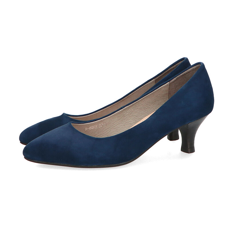 ORiental TRaffic「【アウトレット価格】本革スエードミドルヒールパンプス/R-6003」|パンプス|