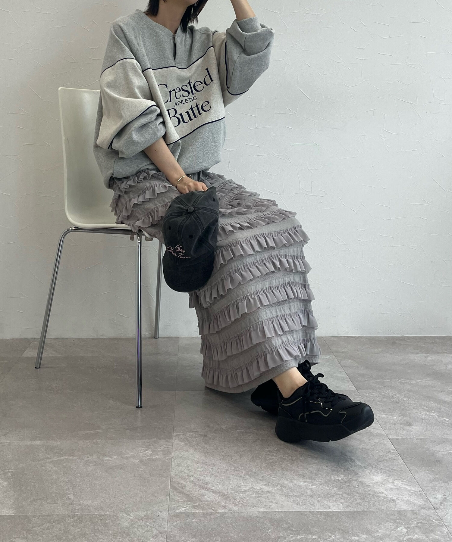 ORiental TRaffic「【トレンド】メタリックライン厚底スニーカー/OT3727」|スニーカー|