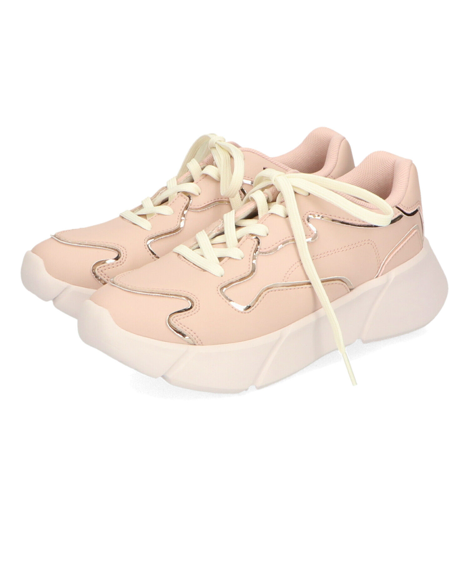 ORiental TRaffic「【トレンド】メタリックライン厚底スニーカー/OT3727」|スニーカー|