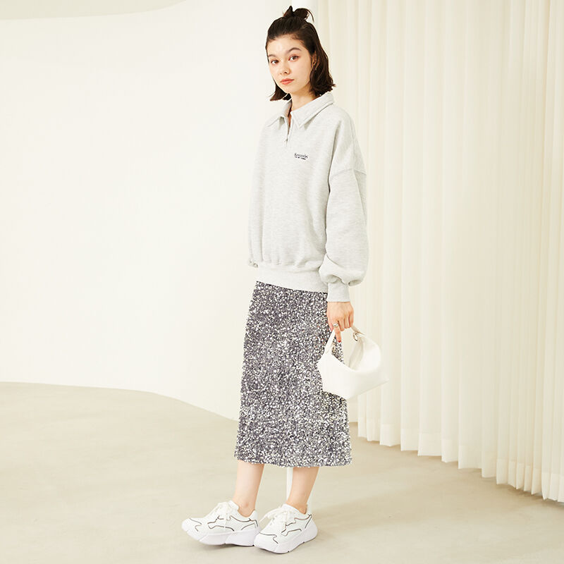 ORiental TRaffic「【トレンド】メタリックライン厚底スニーカー/OT3727」|スニーカー|