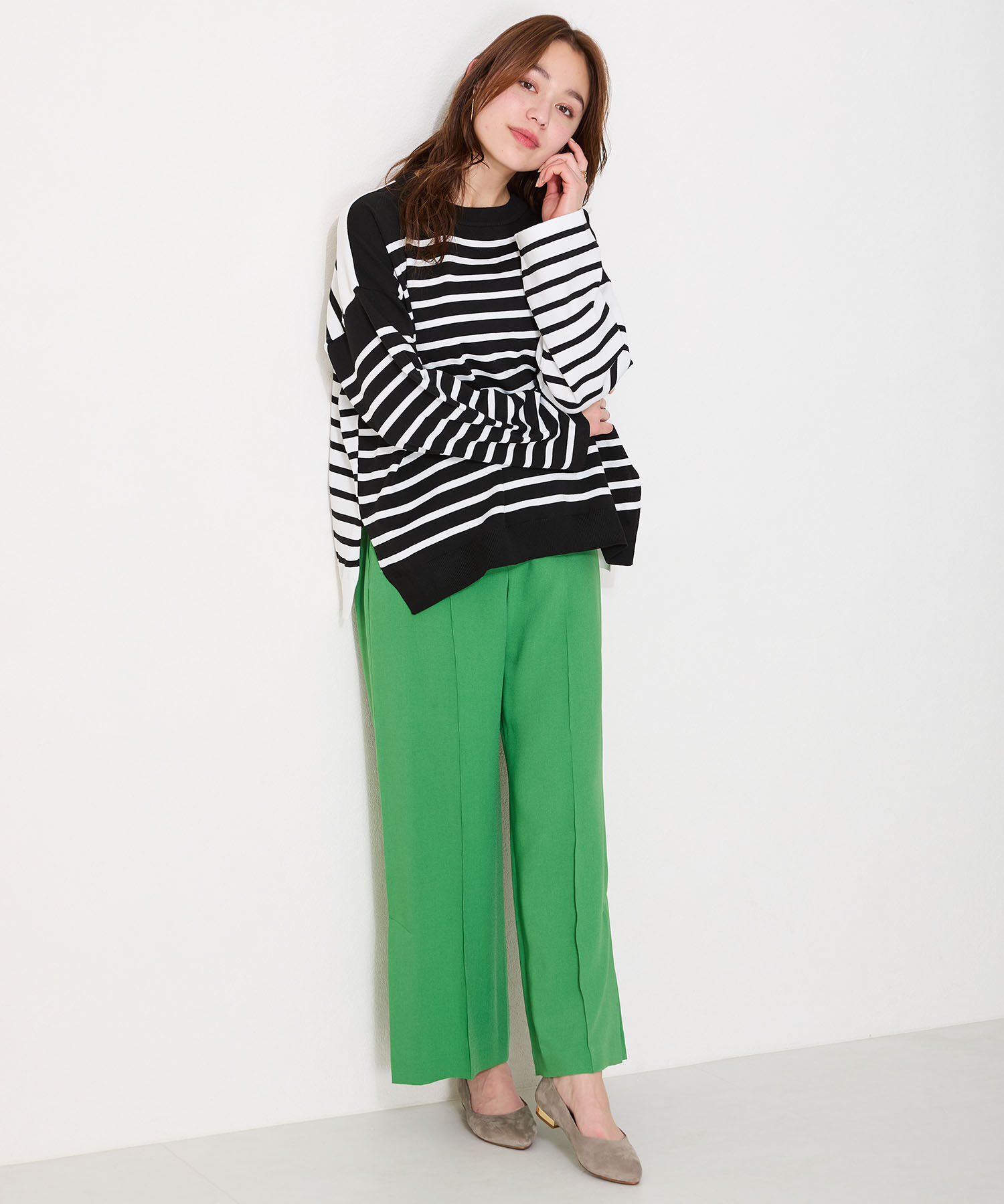 ORiental TRaffic「【WEB限定 / 累計15万足突破】ポインテッドトゥ フラット パンプス /R-4007 通勤靴 厚手クッション」|パンプス|