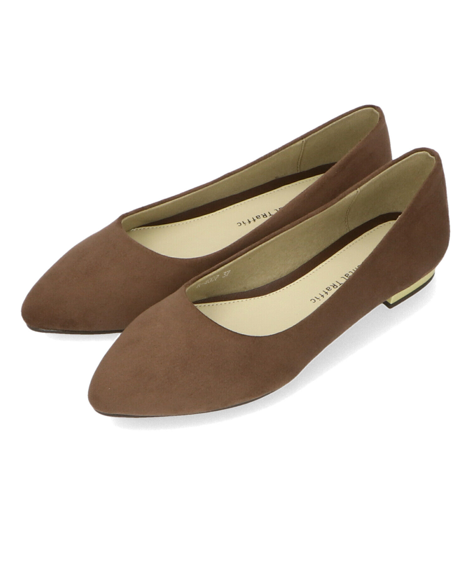 ORiental TRaffic「【WEB限定 / 累計15万足突破】ポインテッドトゥ フラット パンプス /R-4007 通勤靴 厚手クッション」|パンプス|