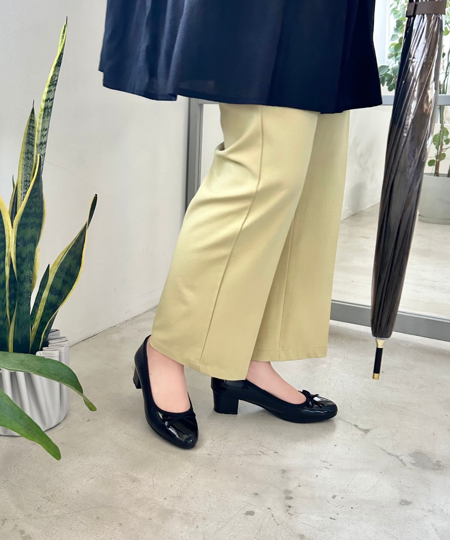 ORiental TRaffic「【防水】 ラウンドトゥ バレエ レイン パンプス /R-1017 バレエシューズ ヒール4.3ｃｍ」|パンプス|