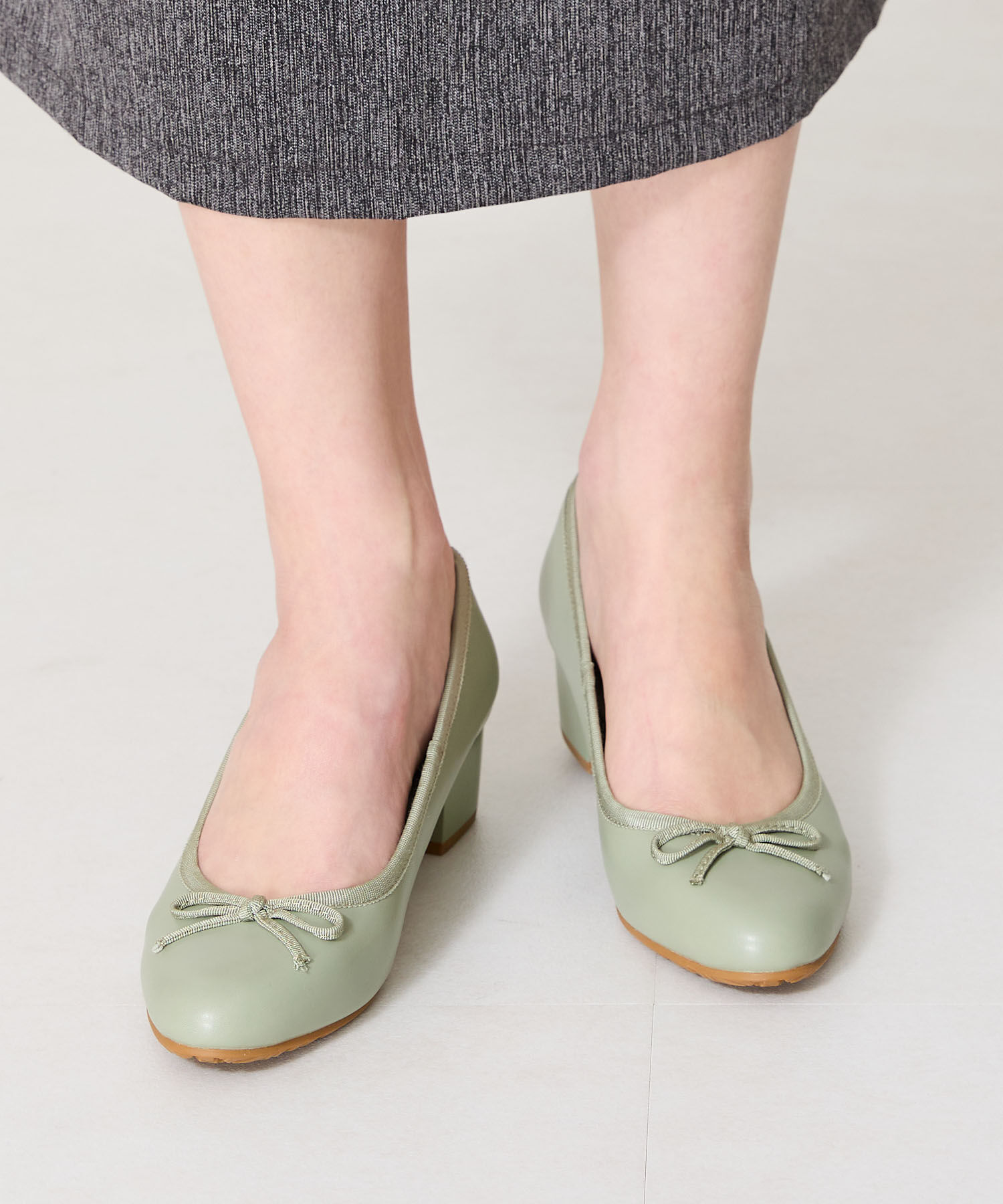 ORiental TRaffic「【防水】 ラウンドトゥ バレエ レイン パンプス /R-1017 バレエシューズ ヒール4.3ｃｍ」|パンプス|