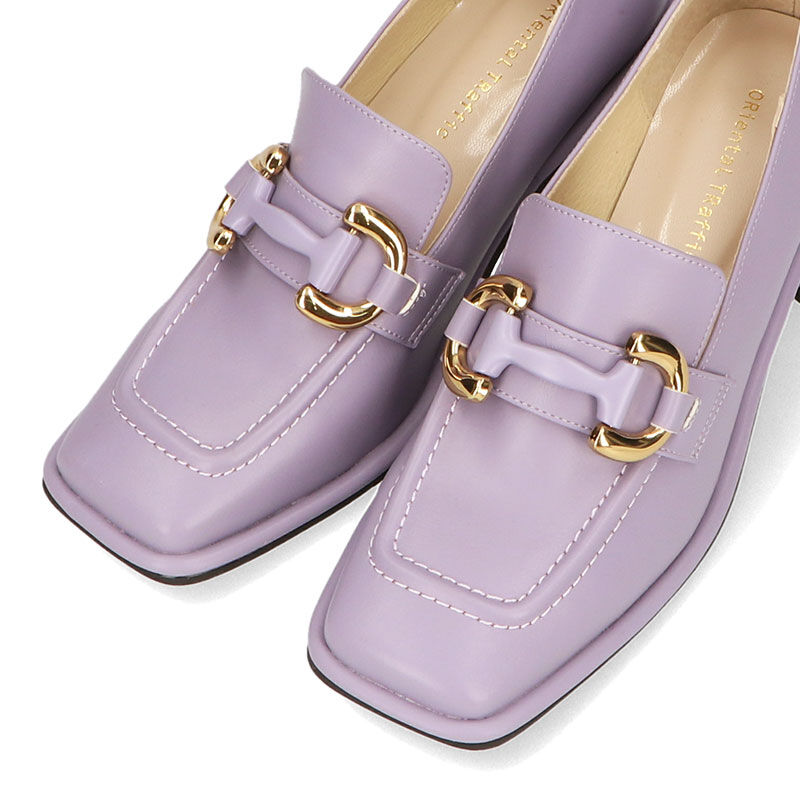 ORiental TRaffic「【アウトレット価格】ワイドスクエアトゥヒールローファー/31120」|パンプス|