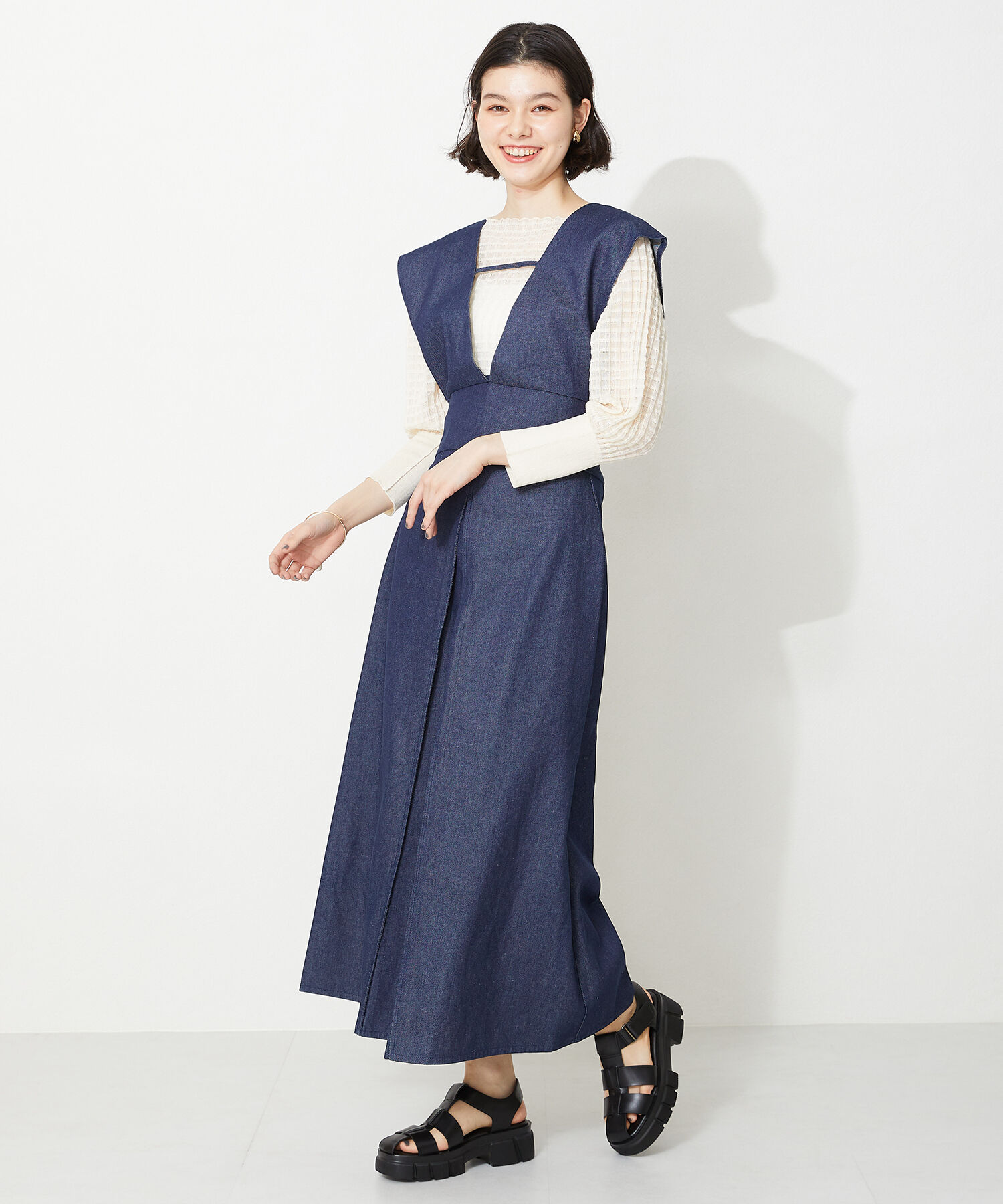 ORiental TRaffic「【アウトレット価格】厚底ワイドストラップグルカサンダル/31226 グルカサンダル 人気 トレンド」|サンダル|