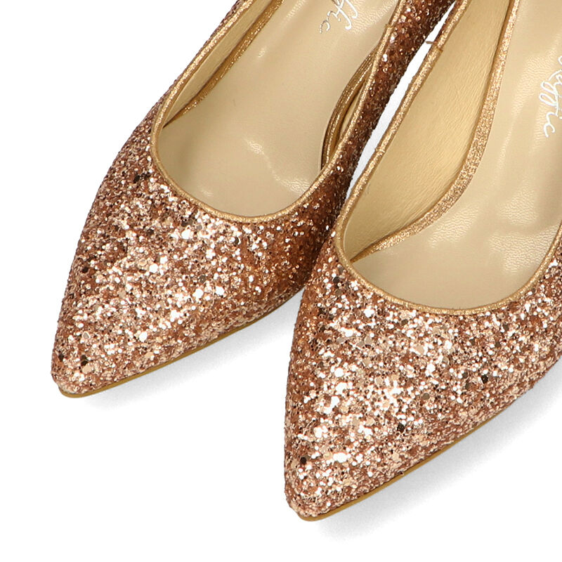 ORiental TRaffic「【オケージョン】ポインテッドトゥグリッターパンプス/R-2018 結婚式 パーティー 二次会」|パンプス|