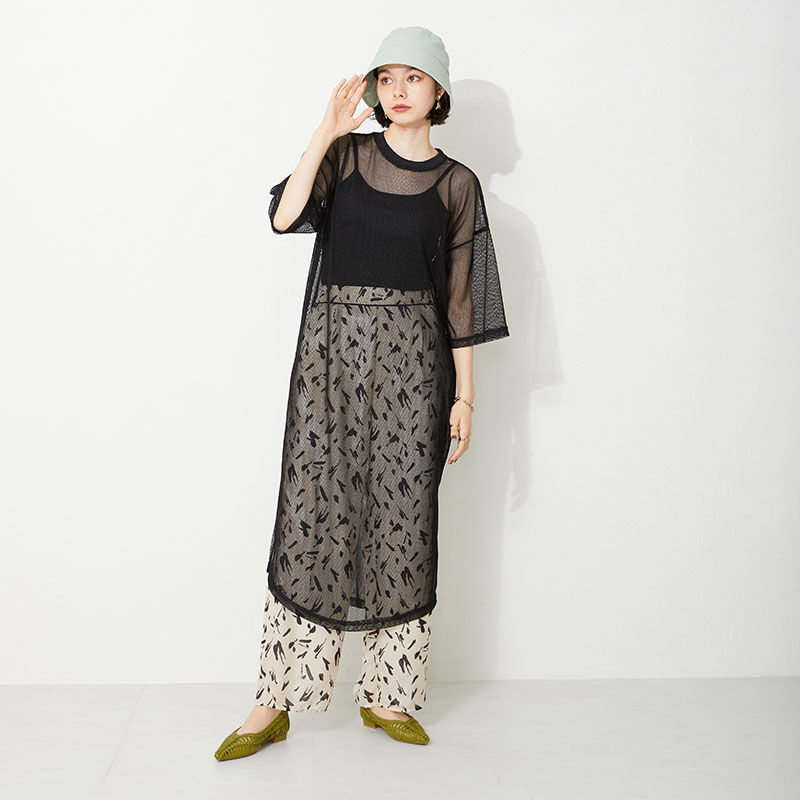 ORiental TRaffic「【アウトレット価格】ポインテッドトゥメッシュパンプス/31110 フラット パンプス メッシュ 人気」|パンプス|