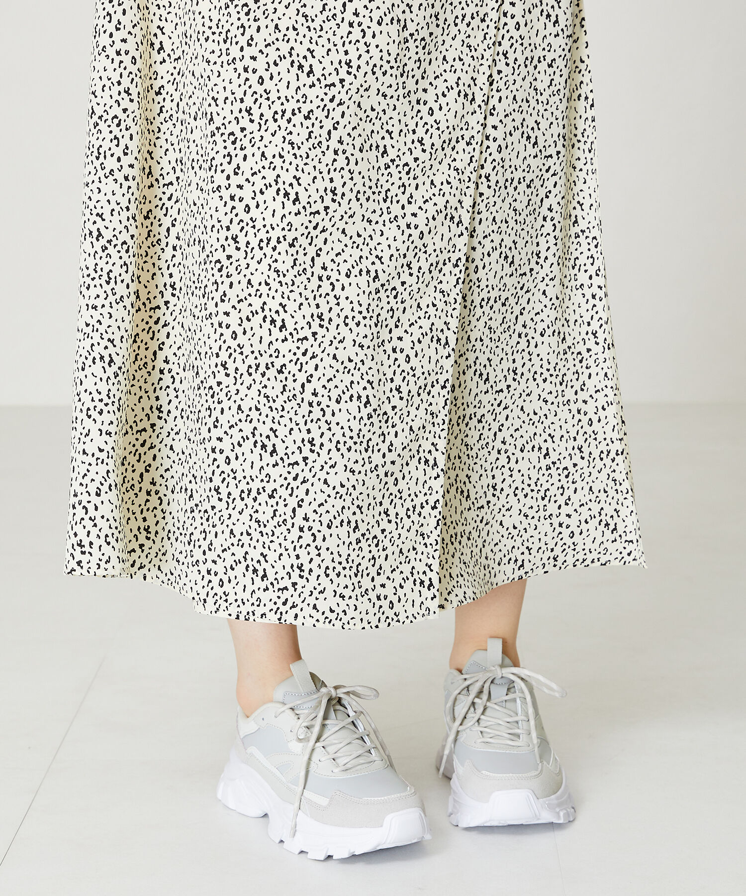 ORiental TRaffic「【アウトレット価格】ストライプシューレース厚底スニーカー/OT3728」|スニーカー|