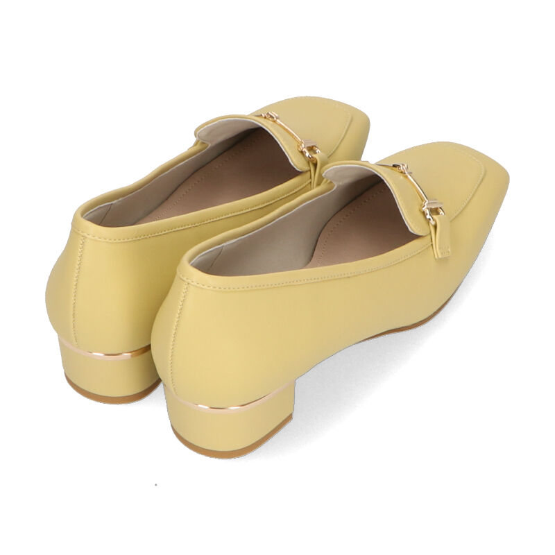 WA Oriental TRaffic「【定番】メタリックラインビットヒールローファー/32303 ローファー 人気 売れてる クッション」|パンプス|