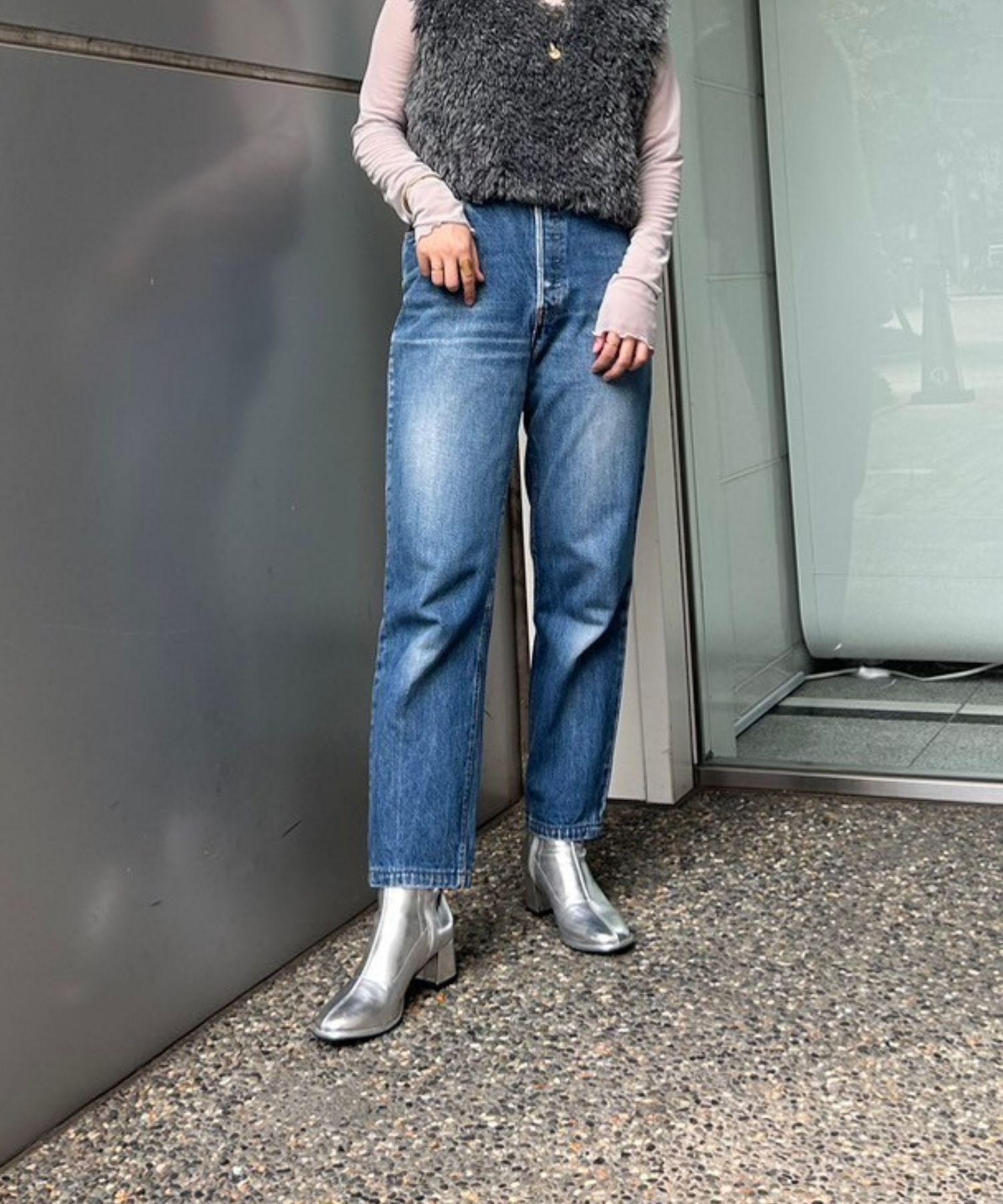 ORiental TRaffic「ラウンドトゥストレッチブーツ/31425」|ショートブーツ|