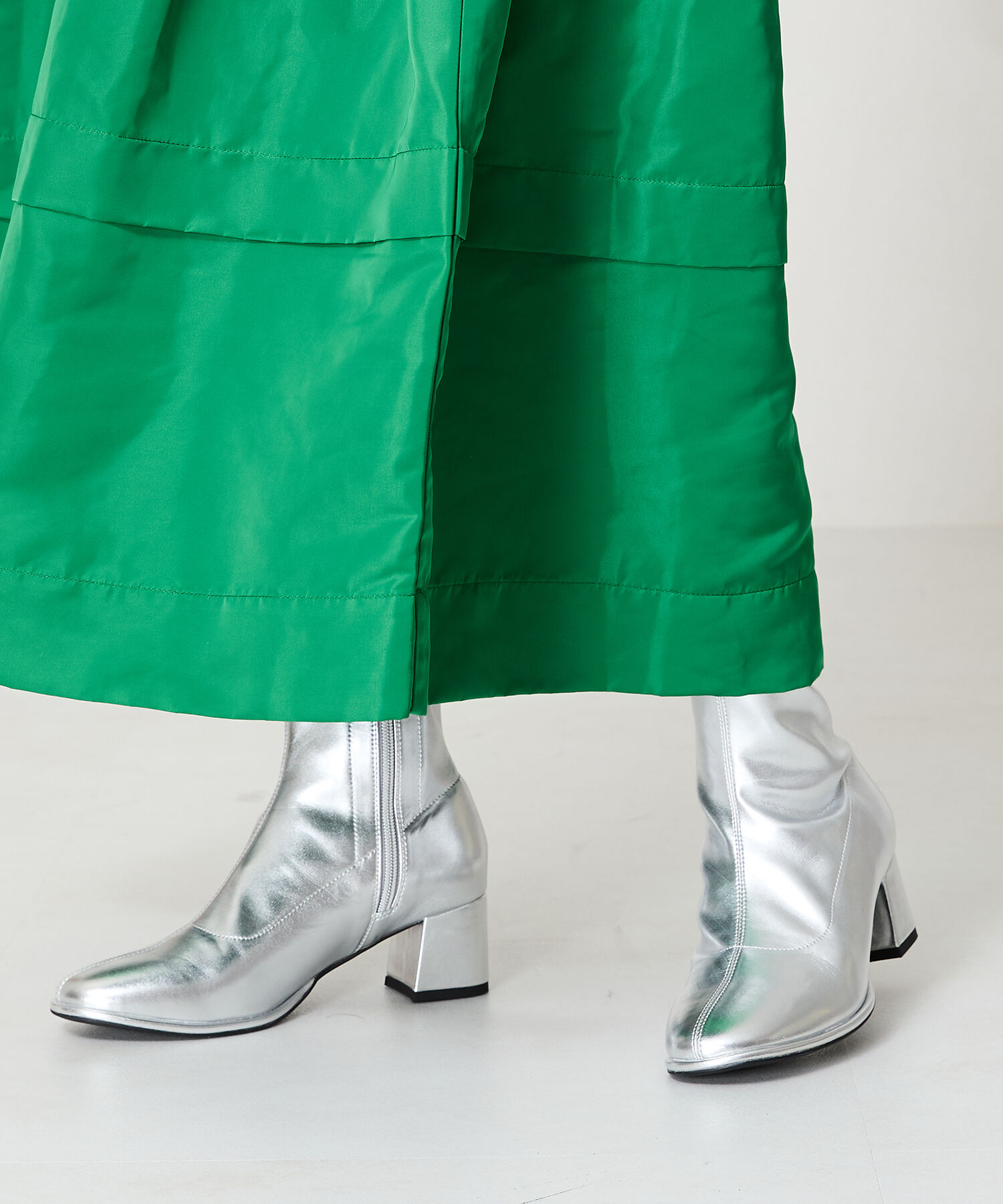 ORiental TRaffic「ラウンドトゥストレッチブーツ/31425」|ショートブーツ|