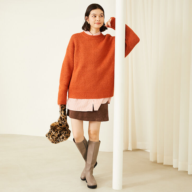 ORiental TRaffic「タンクソール ロングブーツ /31501 ボリュームソール ストレッチ」|ロングブーツ|