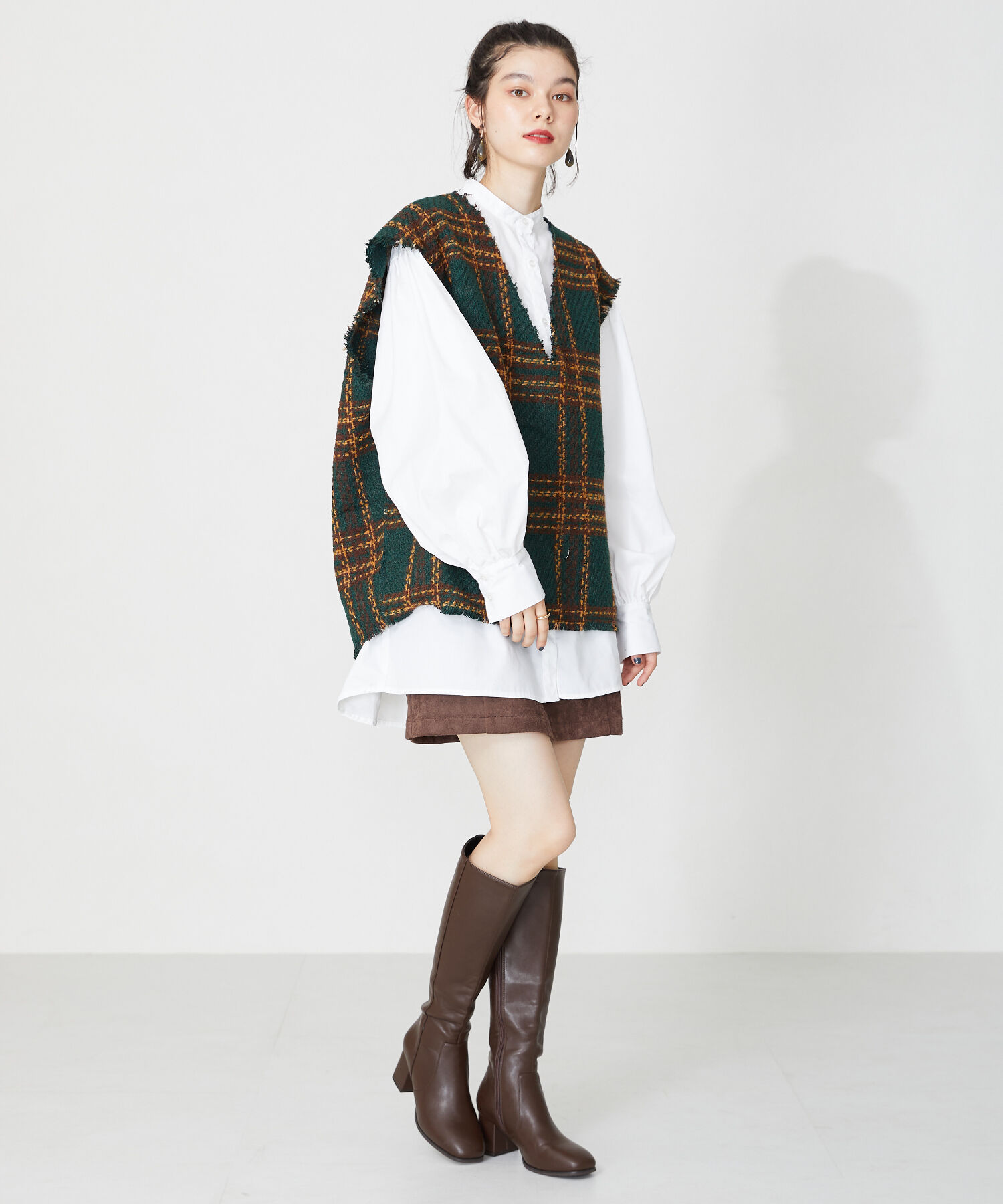 ORiental TRaffic「スクエアトゥヒールロングブーツ/31503」|ロングブーツ|