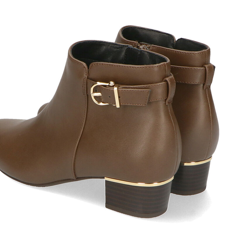 WA Oriental TRaffic「メタリックラインベルトヒールブーツ/32404」|ショートブーツ|