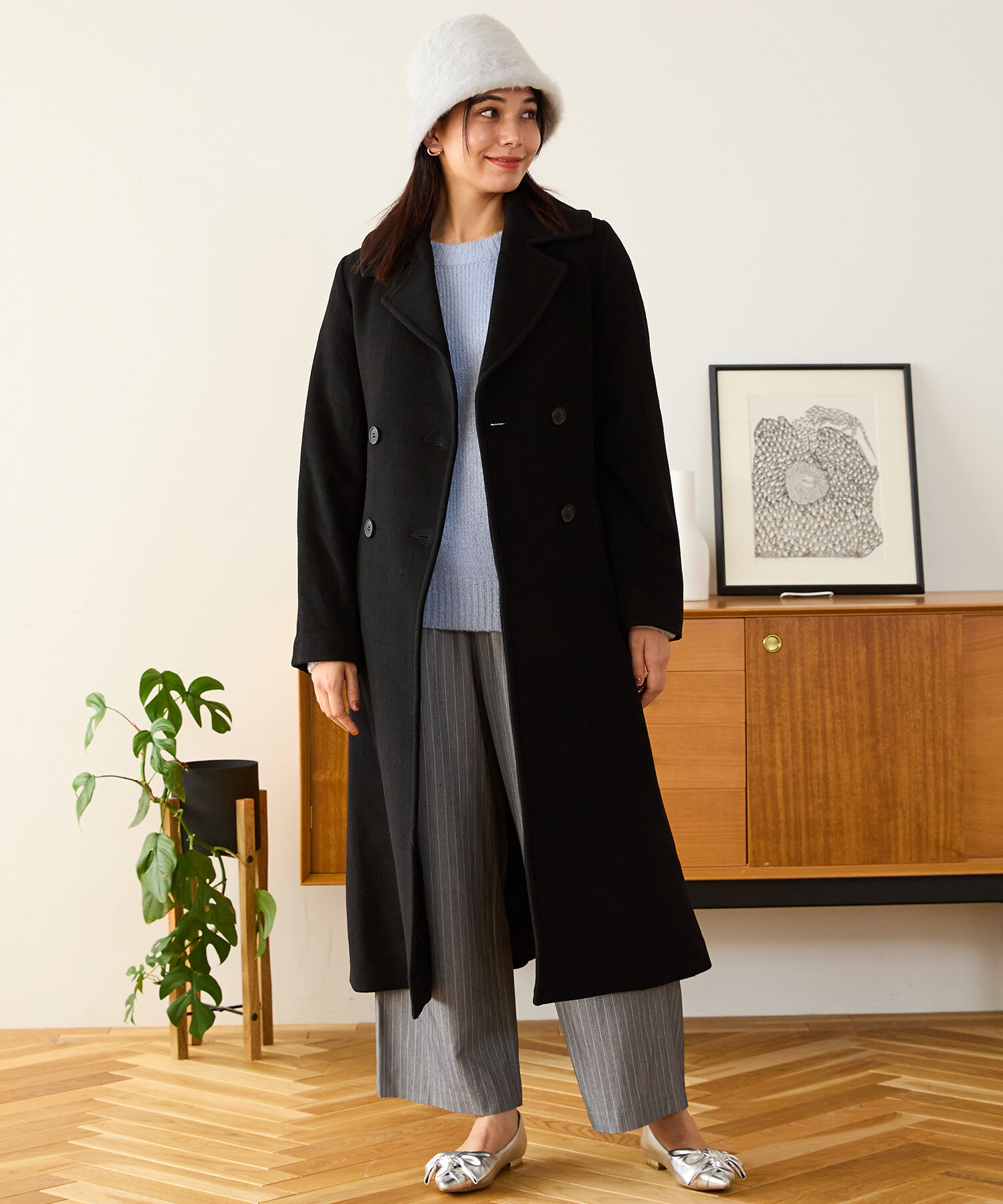 ORiental TRaffic「ダブルボタンコート/MO33C03-2」|ピーコート|