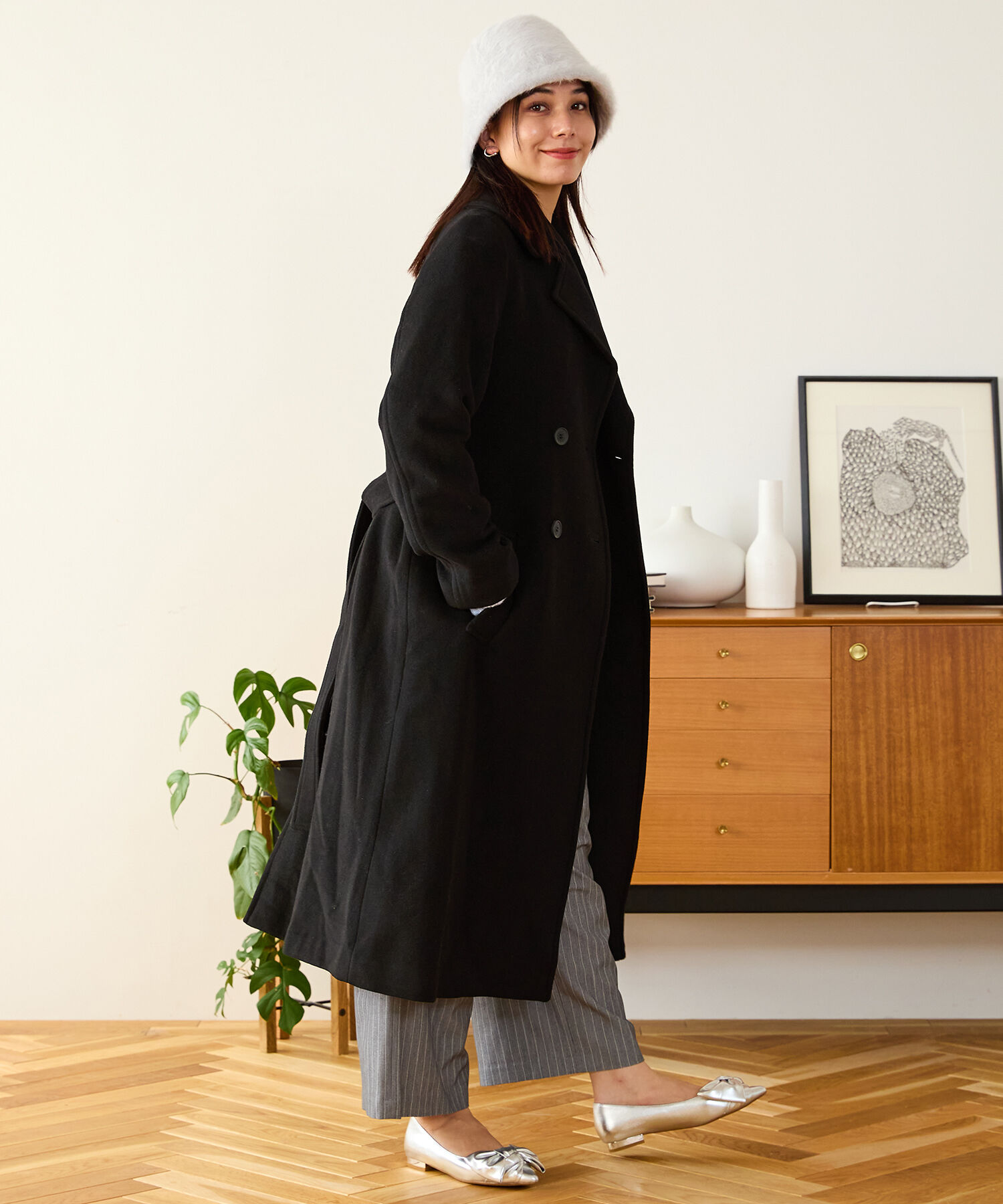 ORiental TRaffic「ダブルボタンコート/MO33C03-2」|ピーコート|