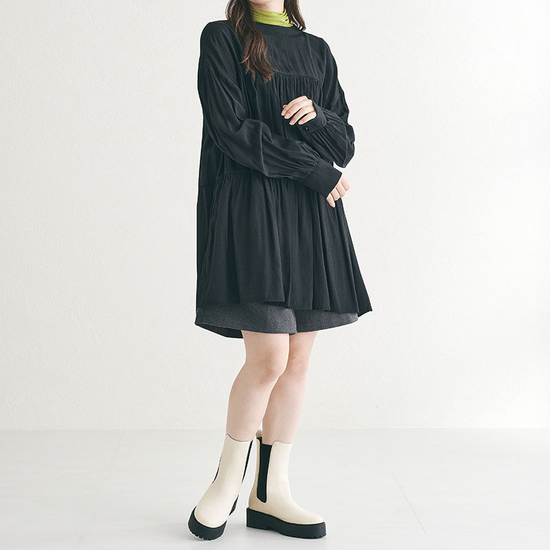 ORiental TRaffic「厚底 ミドル丈 サイドゴアブーツ /31439 ミドルブーツ」|ショートブーツ|