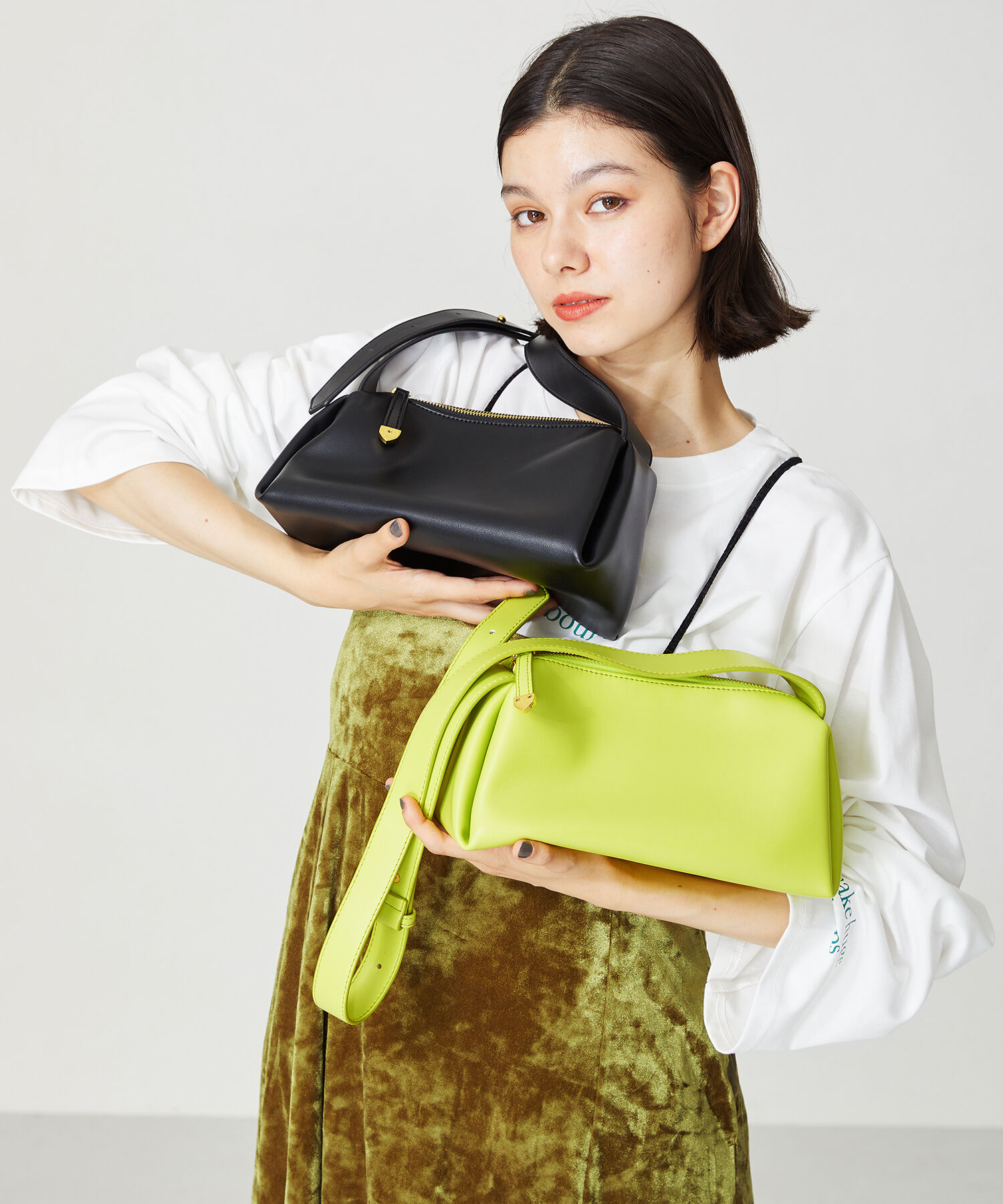 ORiental TRaffic「【BAG】ソフトフェイクレザーショルダーバッグ/BA-204 人気 トレンド　売れてる」|ショルダー・メッセンジャー|