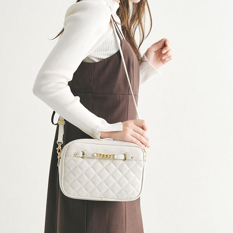 ORiental TRaffic「ダブルポケットキルティングショルダーバッグ/BA-215」|ショルダー・メッセンジャー|