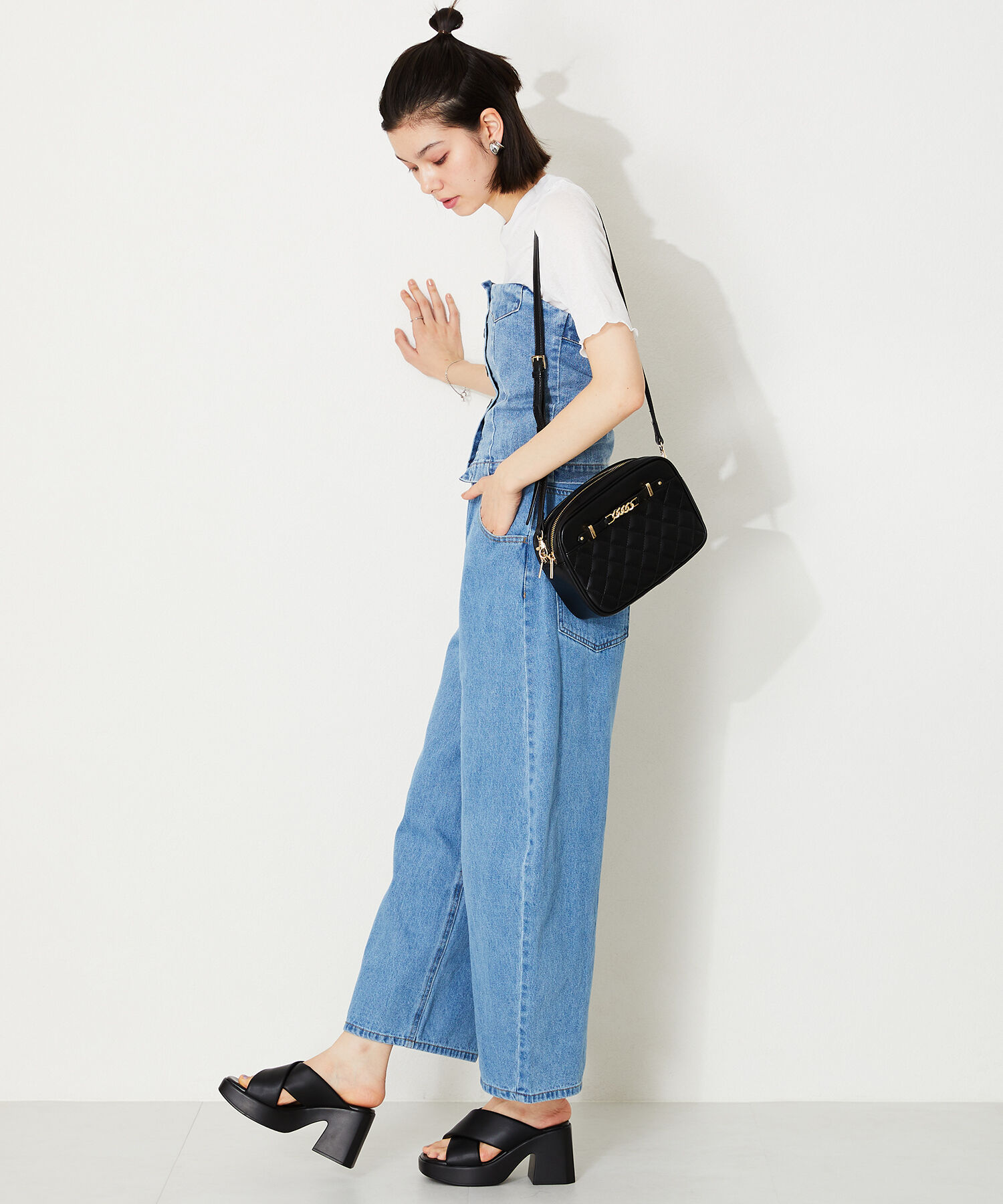 ORiental TRaffic「ダブルポケットキルティングショルダーバッグ/BA-215」|ショルダー・メッセンジャー|