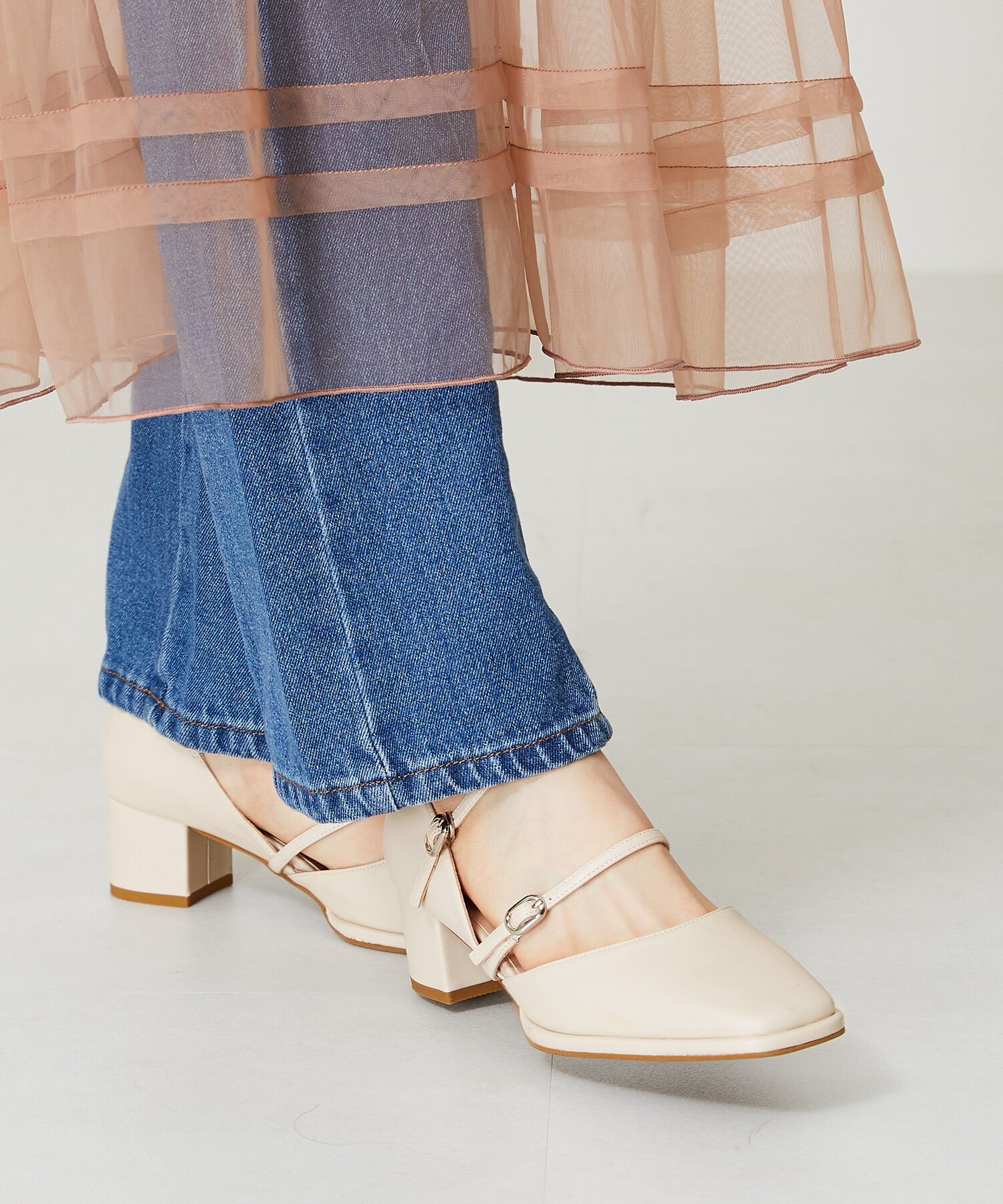 ORiental TRaffic「ダブルストラップヒールパンプス/41108」|パンプス|