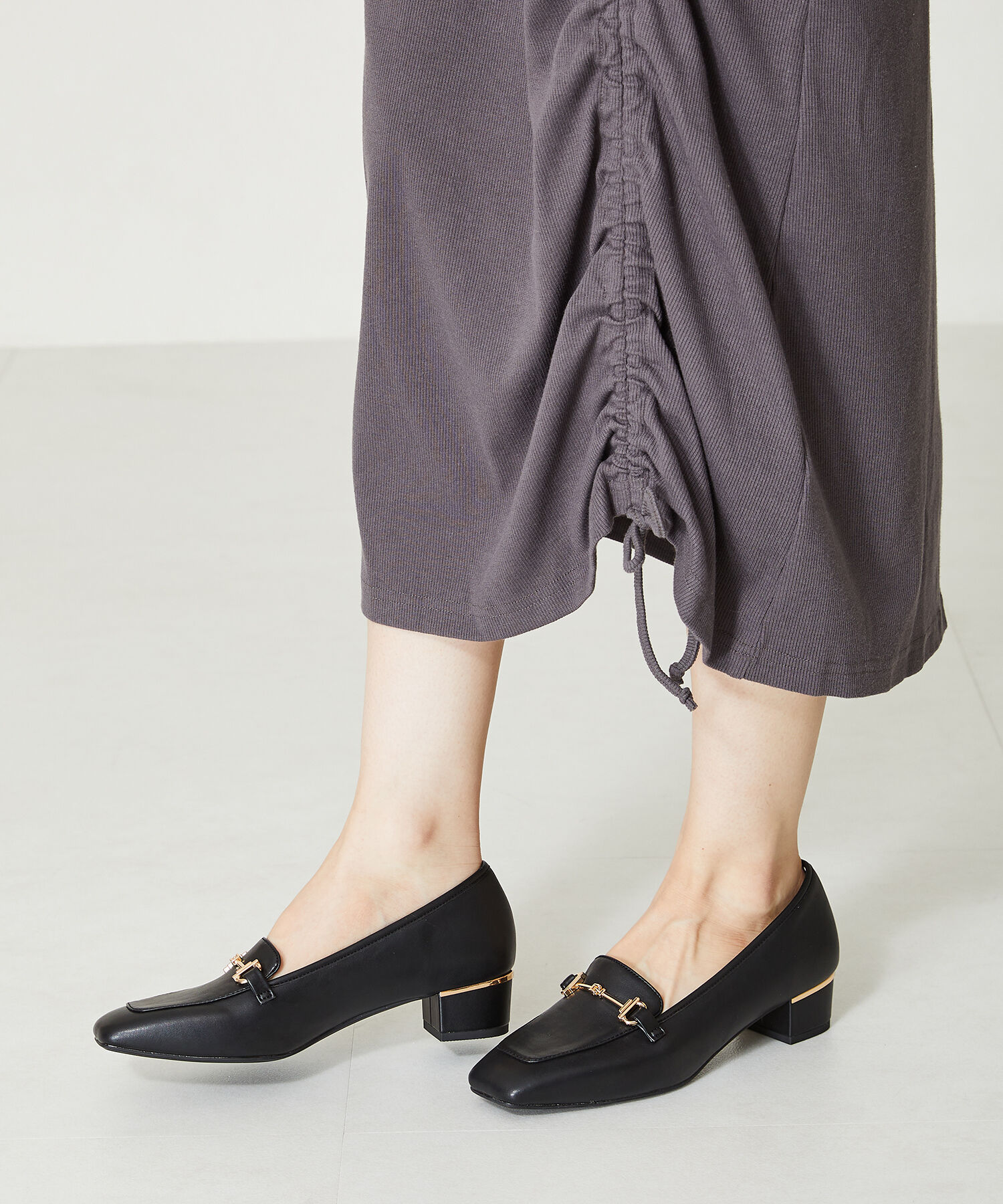 WA Oriental TRaffic「【定番】メタリックラインビットヒールローファー/42101」|ローファー|