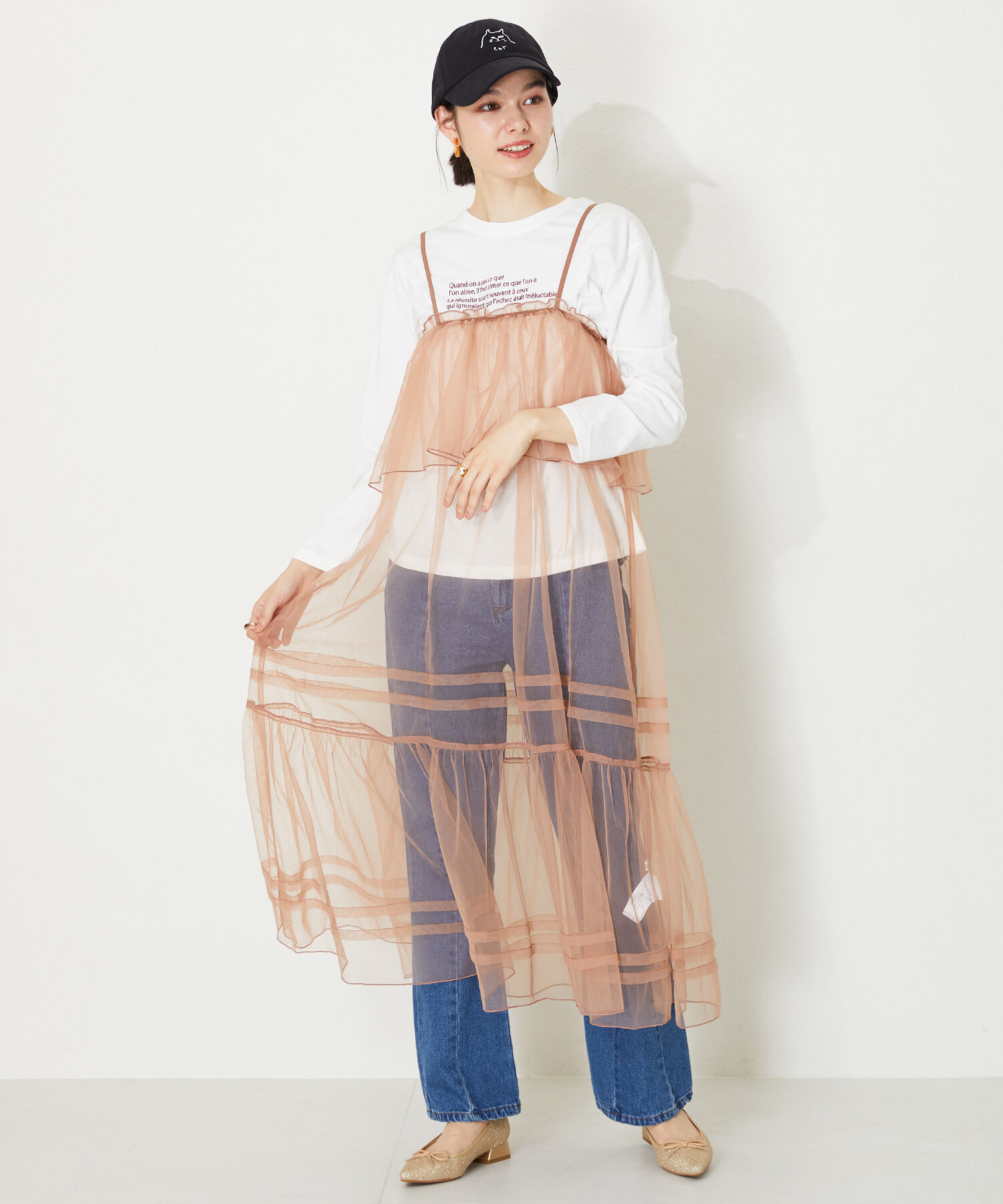 ORiental TRaffic「ポインテッドトゥグリッターバレエシューズ/41115」|パンプス|