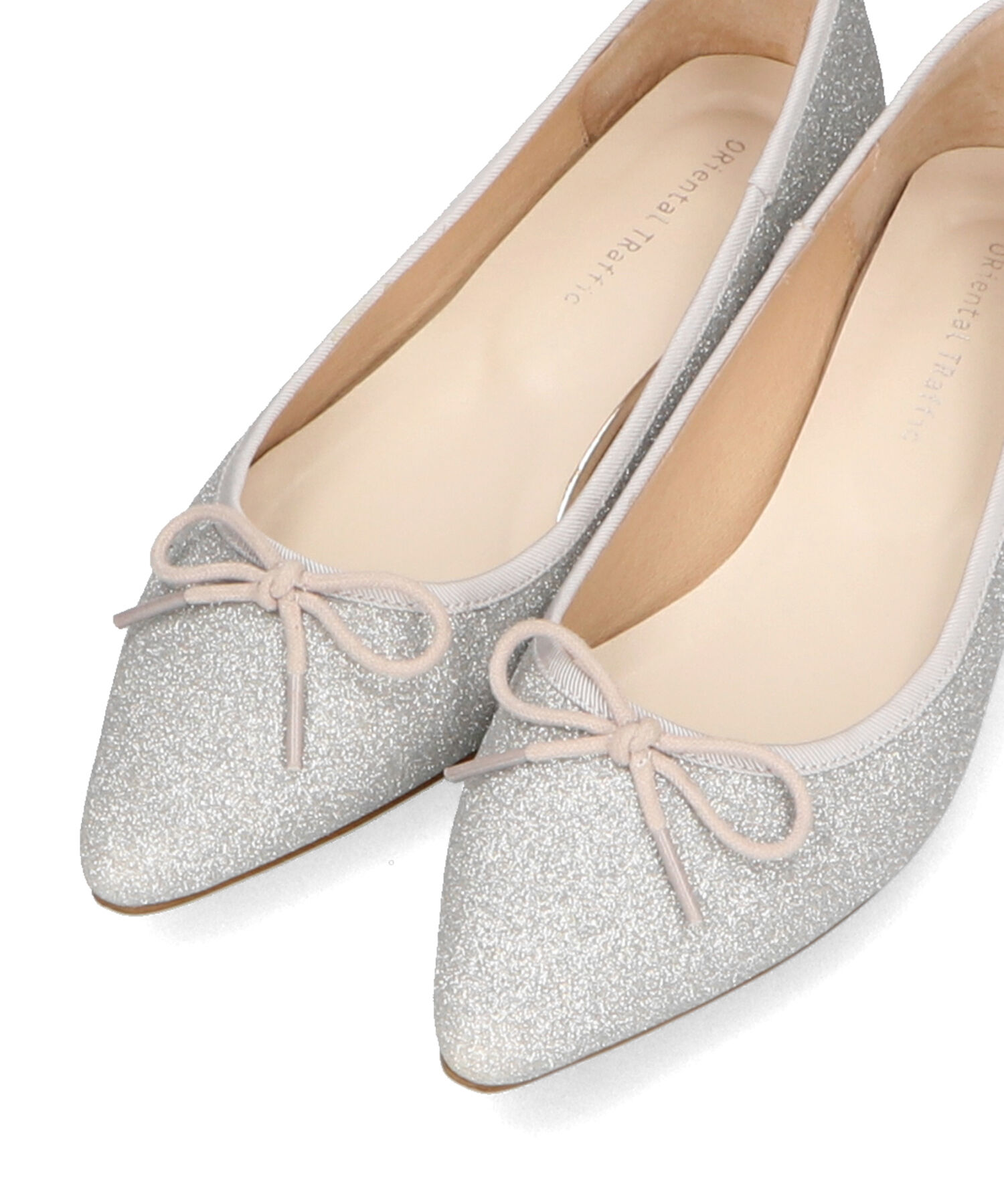 ORiental TRaffic「ポインテッドトゥグリッターバレエシューズ/41115」|パンプス|