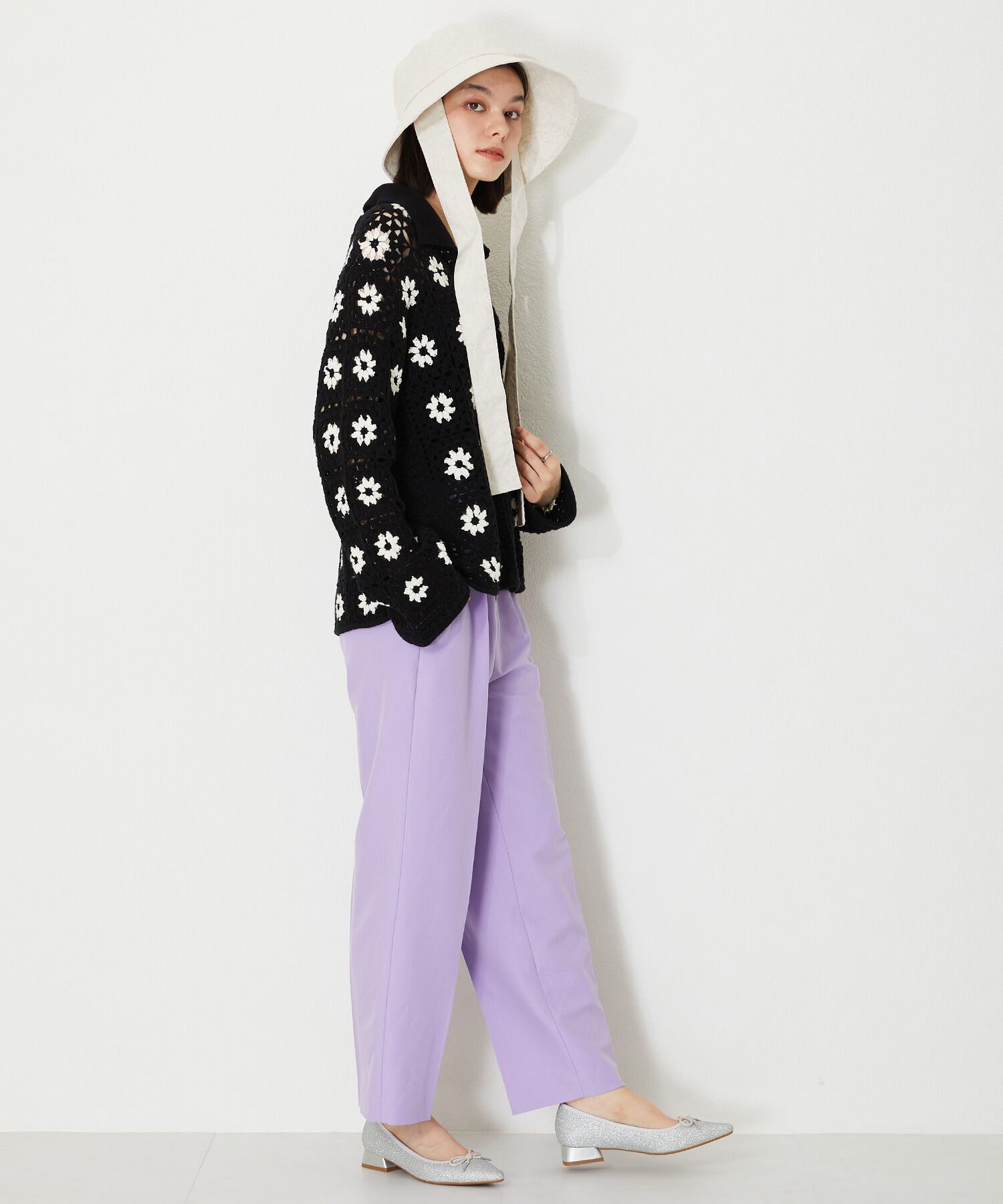 ORiental TRaffic「ポインテッドトゥグリッターバレエシューズ/41115」|パンプス|