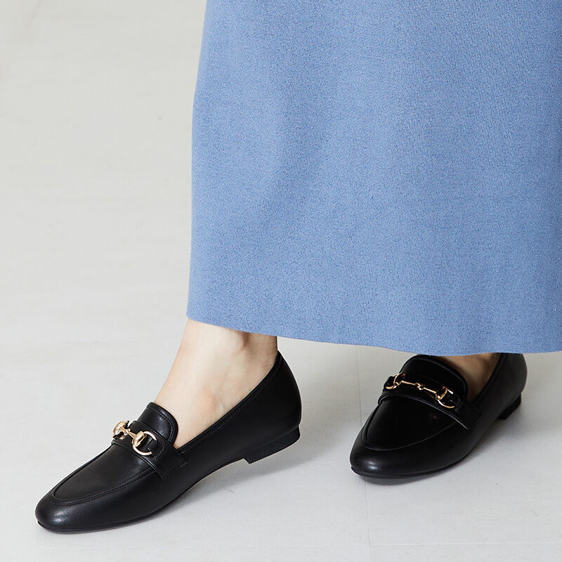 ORiental TRaffic「【アウトレット価格】ラウンドトゥビットローファー/41112 ローファー 人気　トレンド フラット」|パンプス|