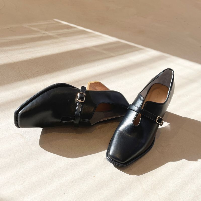 ORiental TRaffic「【トレンド】ウッドヒール甲深パンプス/41119 パンプス」|パンプス|