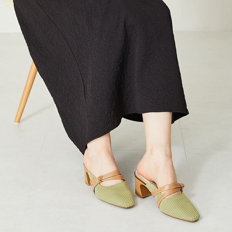 ORiental TRaffic「ニットミュールパンプス/41120」|パンプス|