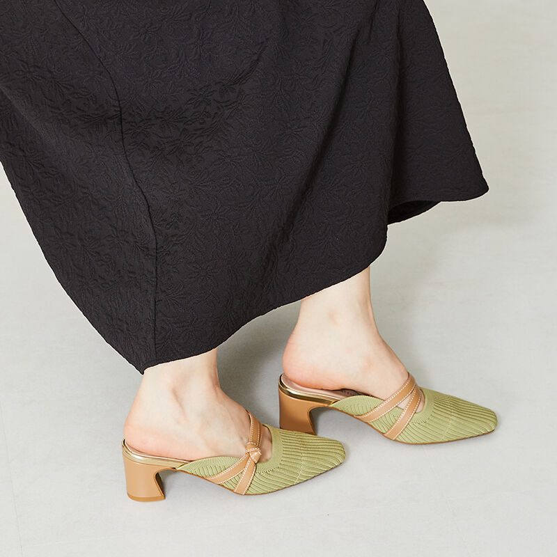 ORiental TRaffic「ニットミュールパンプス/41120」|パンプス|