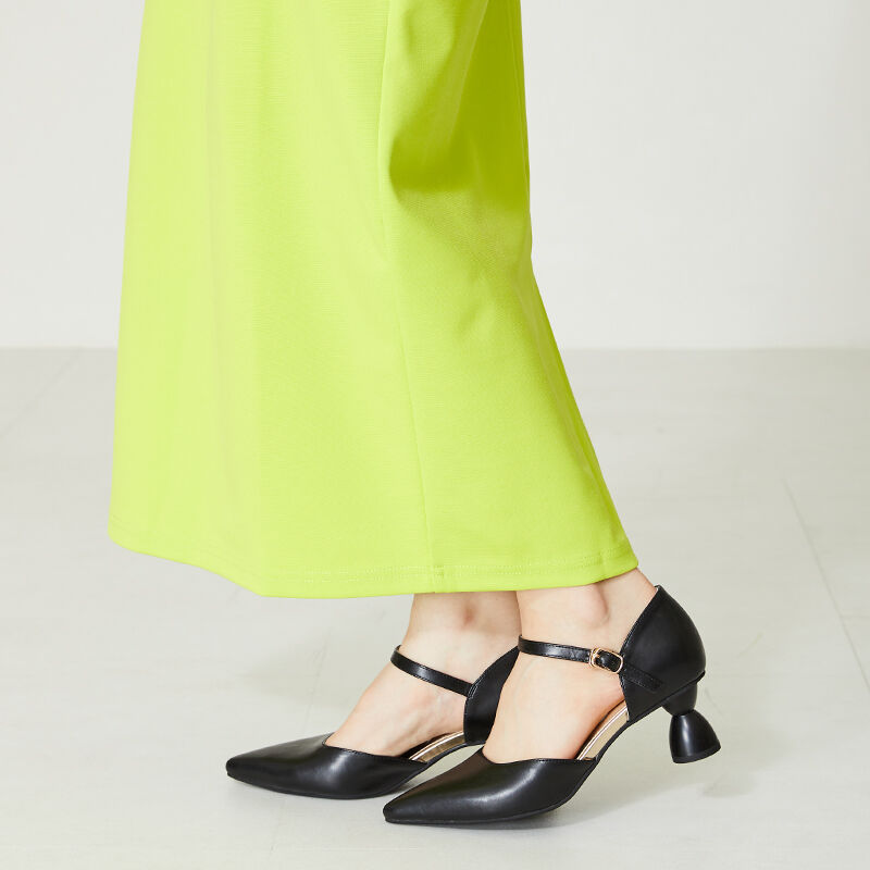 ORiental TRaffic「変形ヒールセパレートパンプス/41123」|パンプス|BLACK