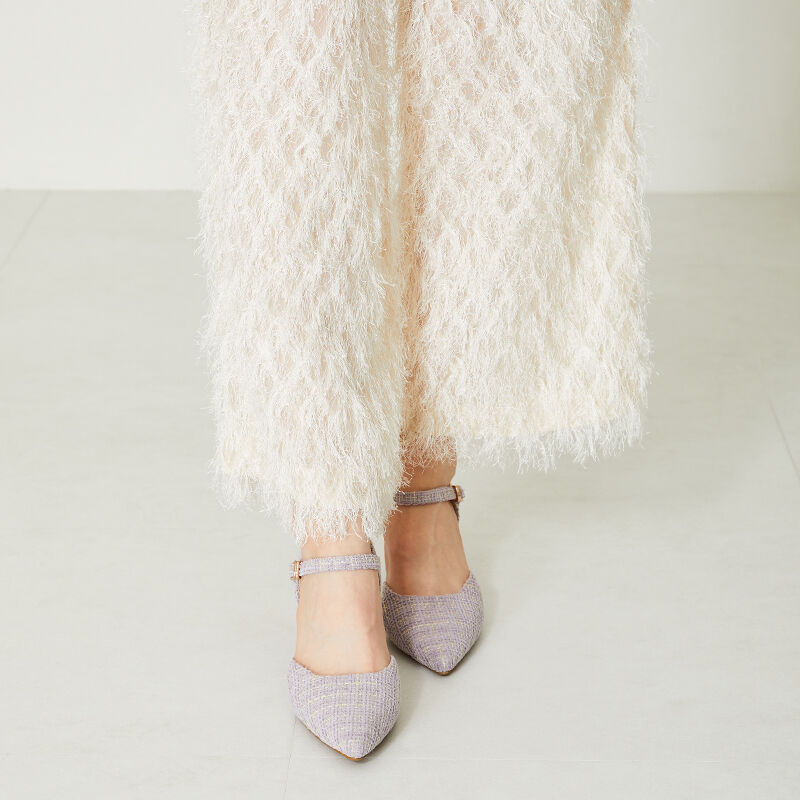 ORiental TRaffic「変形ヒールセパレートパンプス/41123」|パンプス|