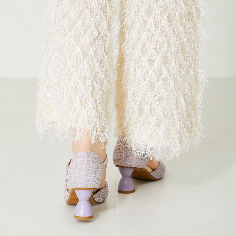 ORiental TRaffic「変形ヒールセパレートパンプス/41123」|パンプス|