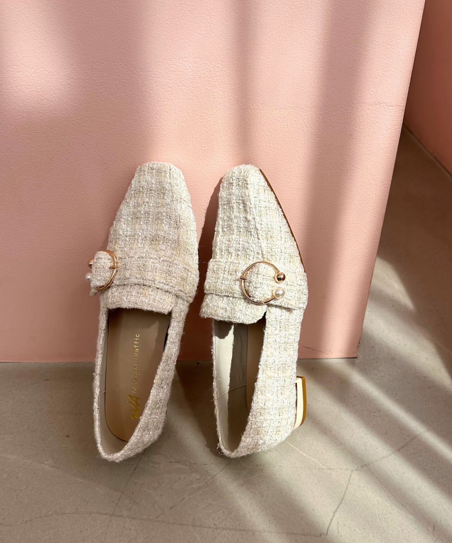 WA Oriental TRaffic「パールモチーフベルトローファー/42105」|パンプス|WHITE