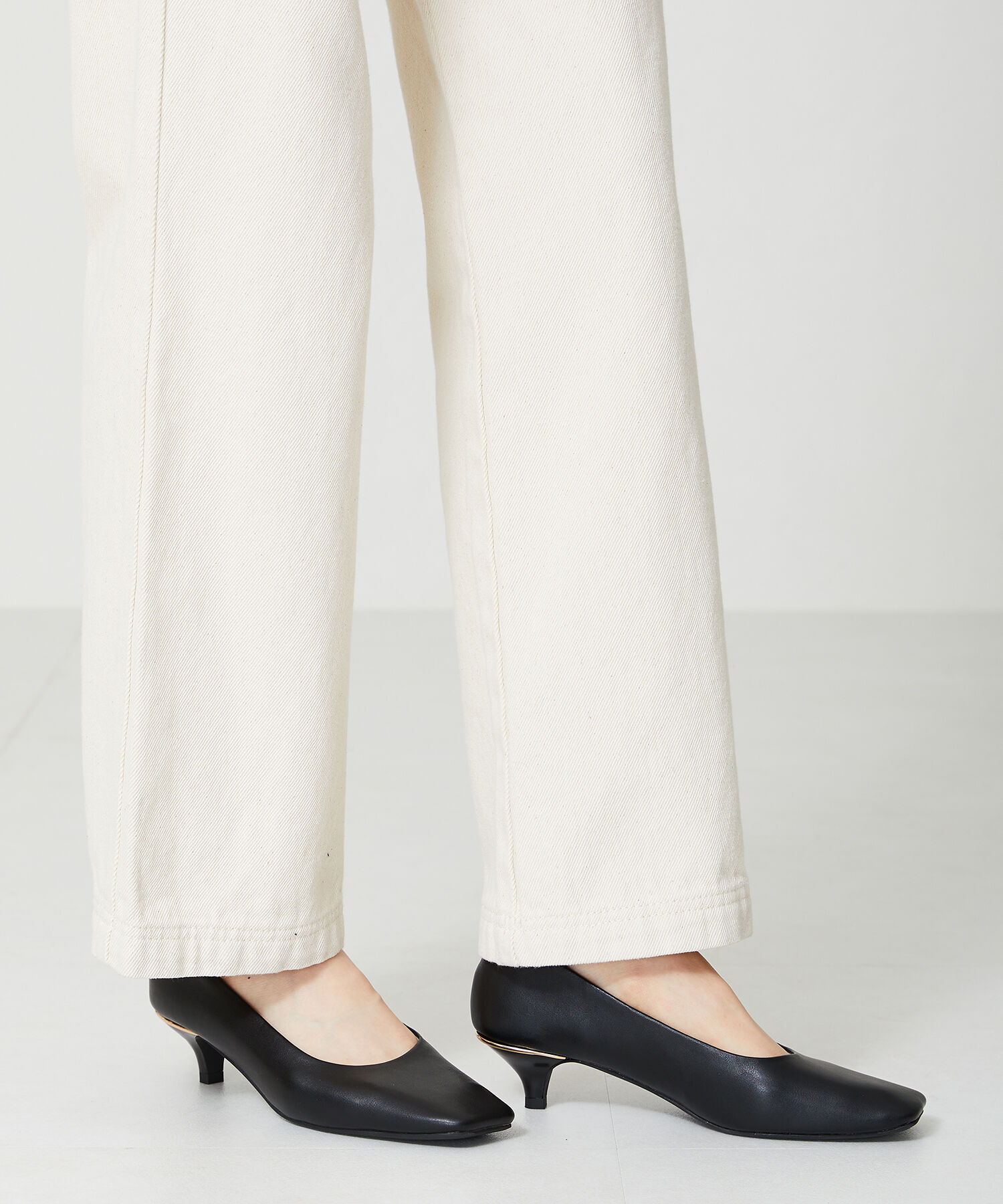 WA Oriental TRaffic「【アウトレット価格】スクエアトゥラインヒールパンプス/42109」|パンプス|