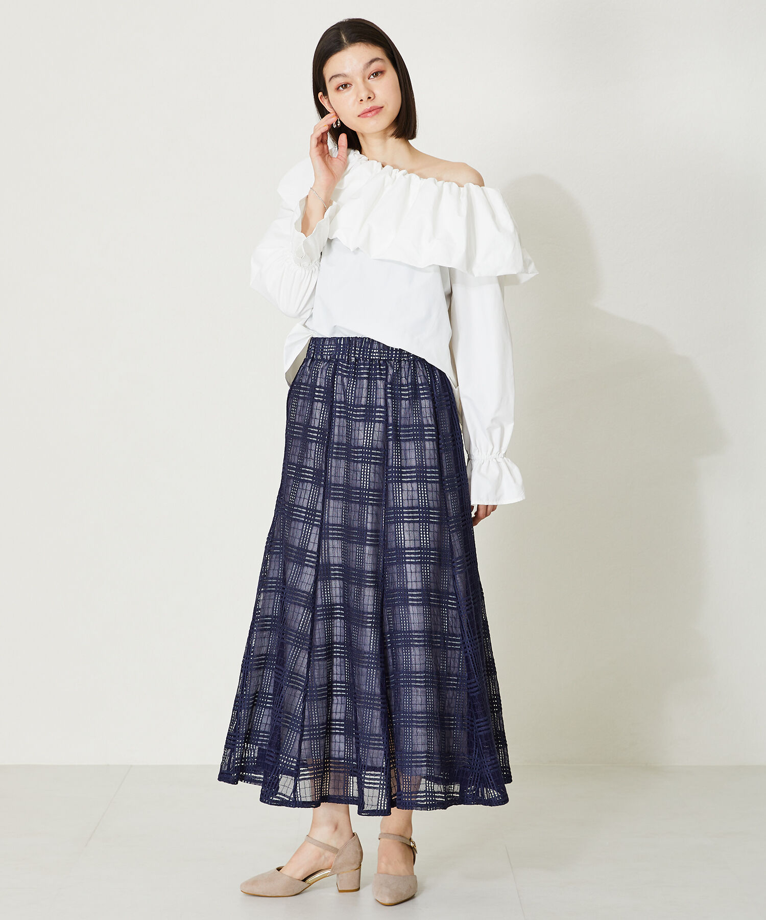 ORiental TRaffic「セパレートラインヒールパンプス/45101」|パンプス|