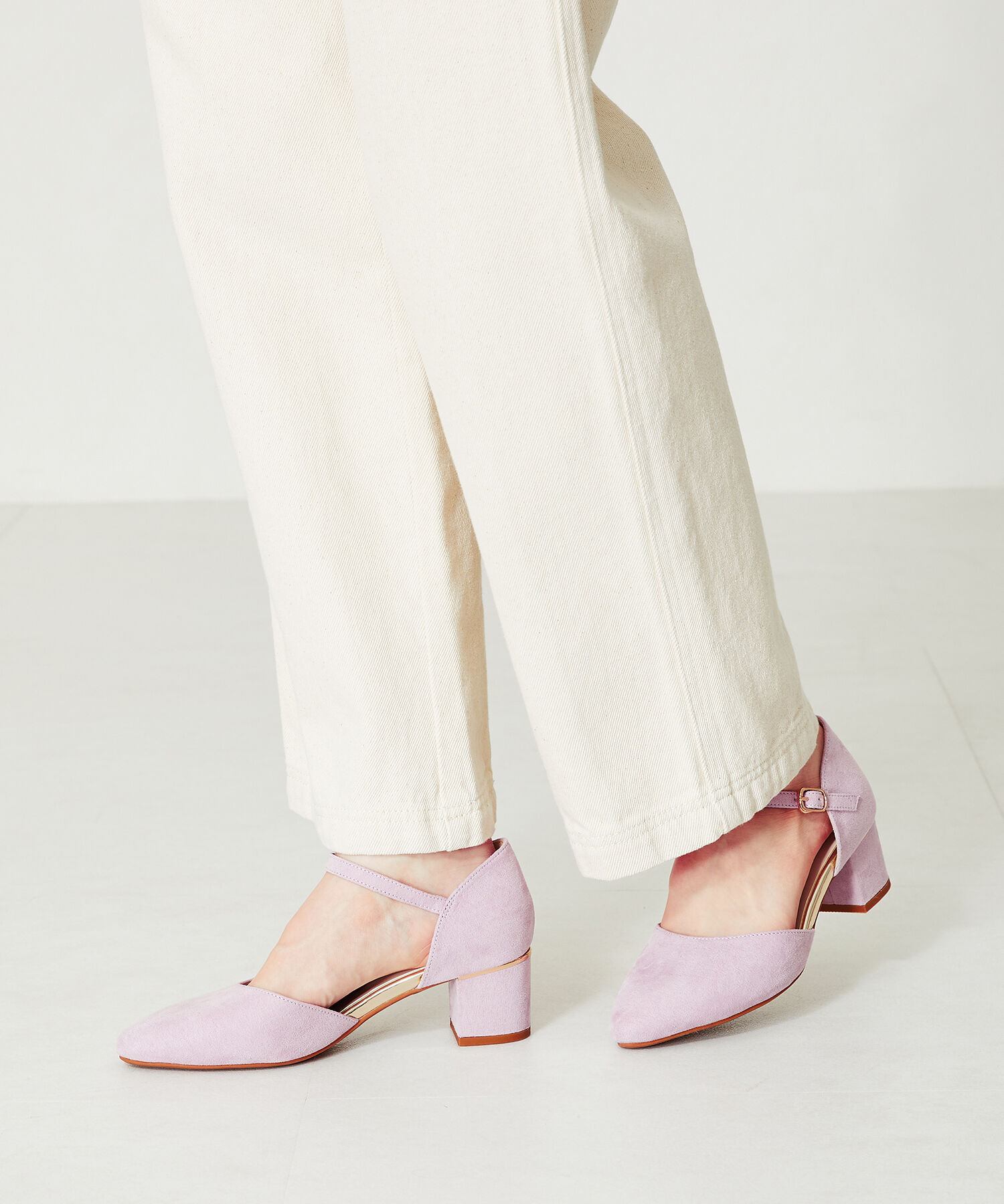 ORiental TRaffic「セパレートラインヒールパンプス/45101」|パンプス|