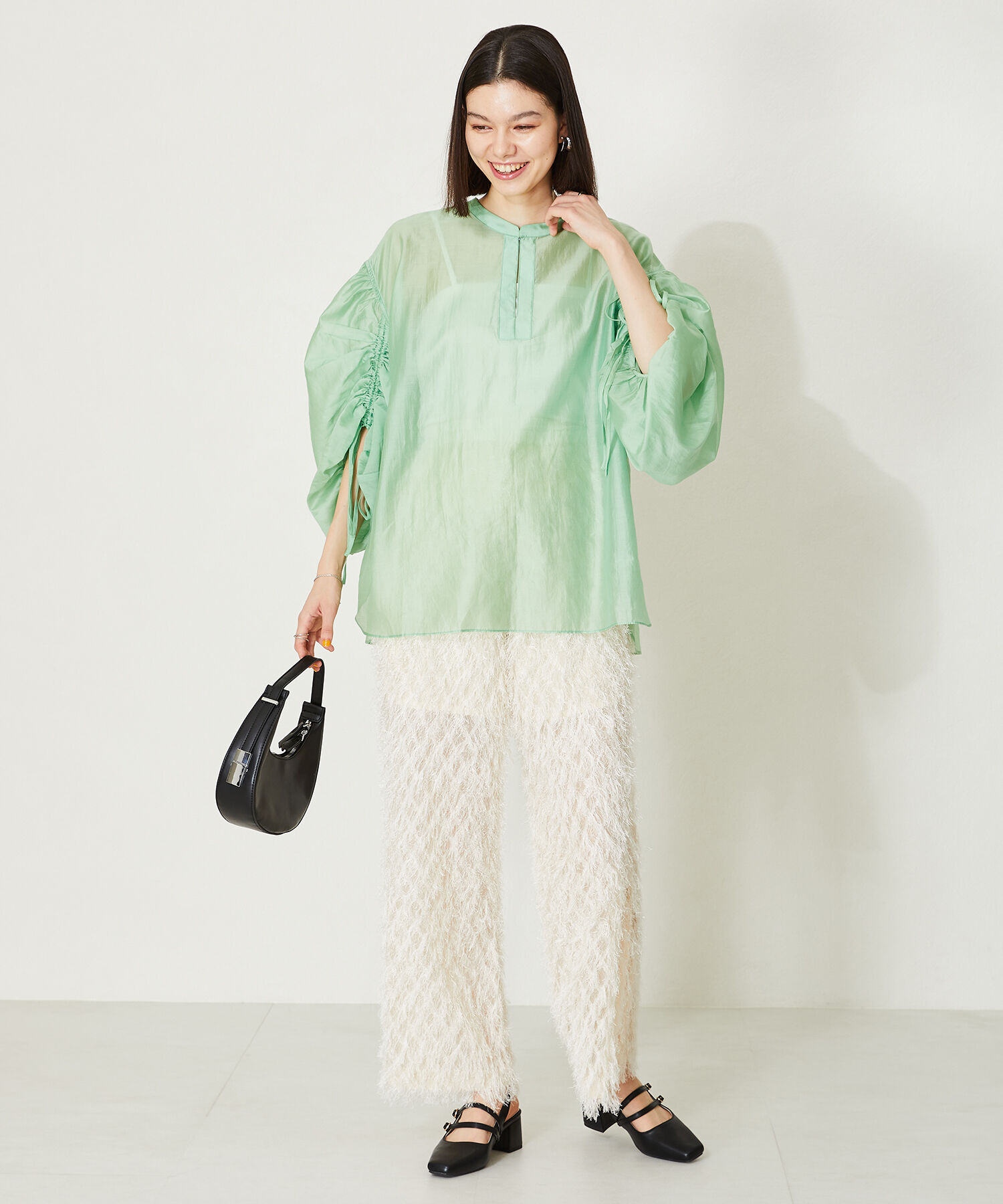 ORiental TRaffic「スクエアトゥバックストラップパンプス/41116」|パンプス|