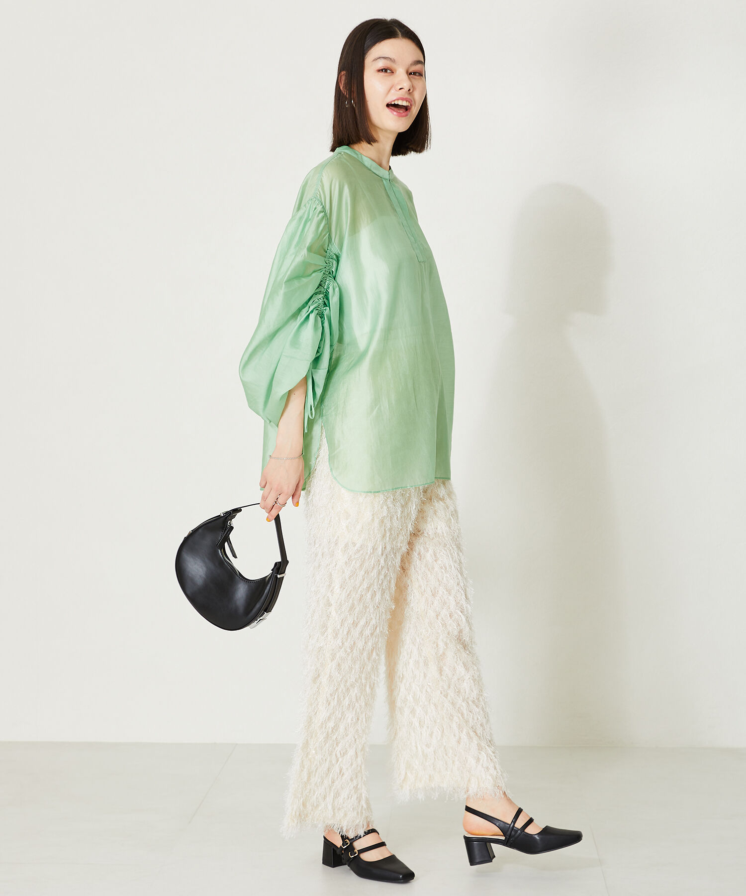 ORiental TRaffic「スクエアトゥバックストラップパンプス/41116」|パンプス|